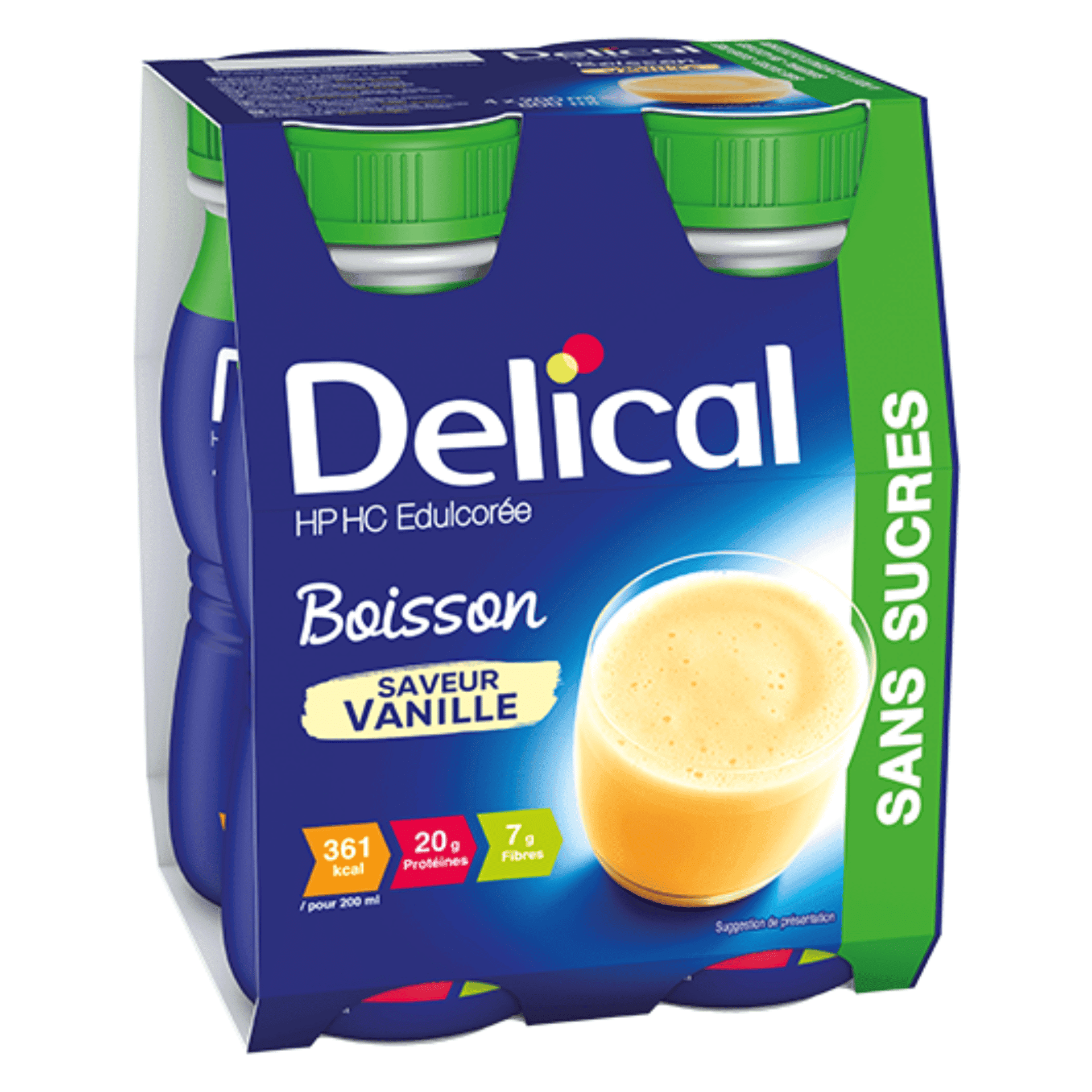 Delical Boisson Lactee S/sucre Cafe 4x200ml Delical Boisson Lactee S/sucre Cafe 4x200ml
