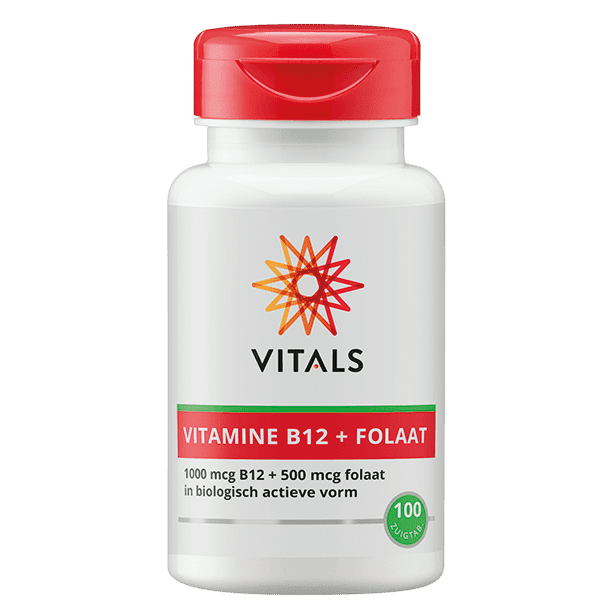 Vitals Vitamine B12 1000 mcg met Folaat 500 mcg