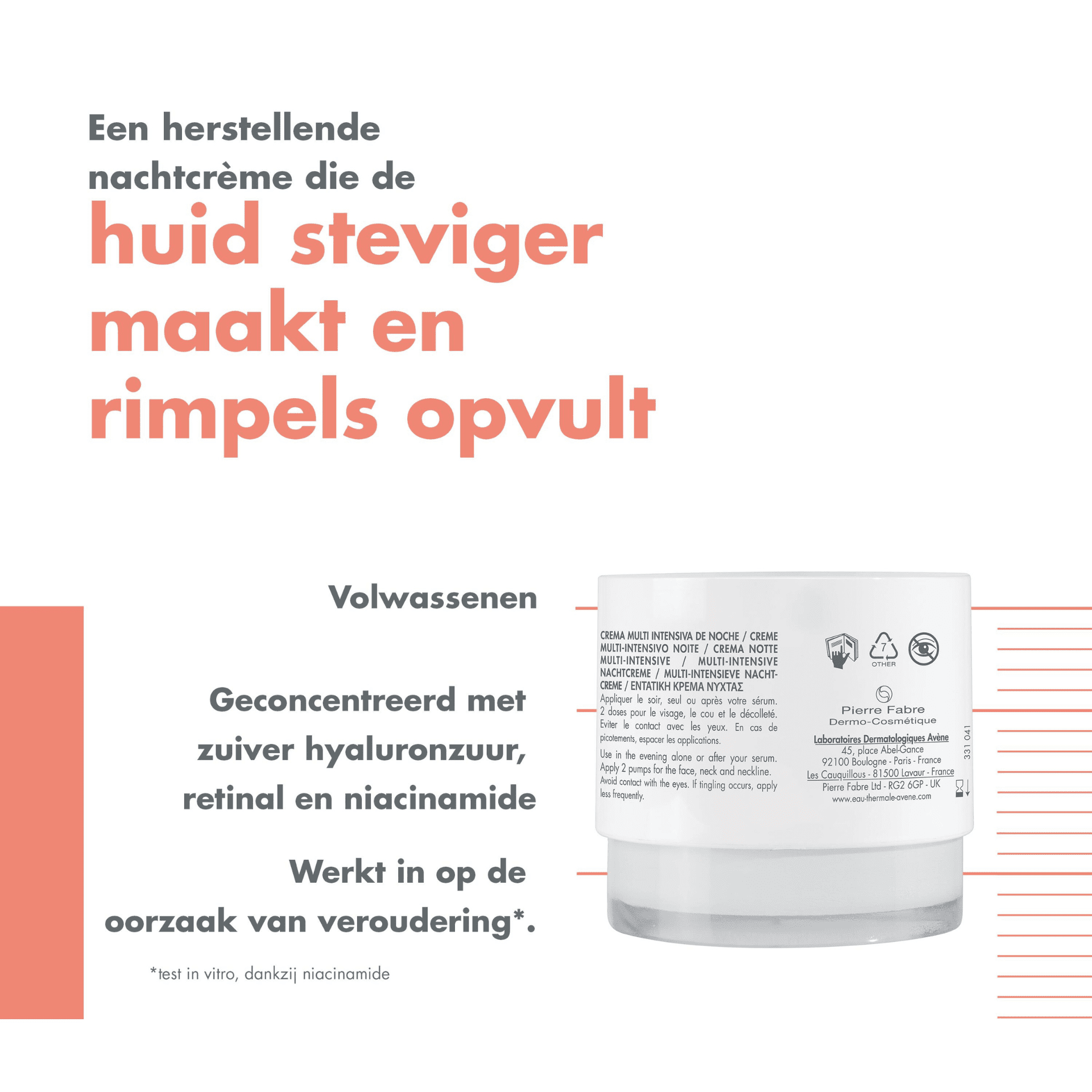 Avène Hyaluron Activ B3 Multi-Intensive Nachtcrème Avène Hyaluron Activ B3 Multi-Intensive Nachtcrème