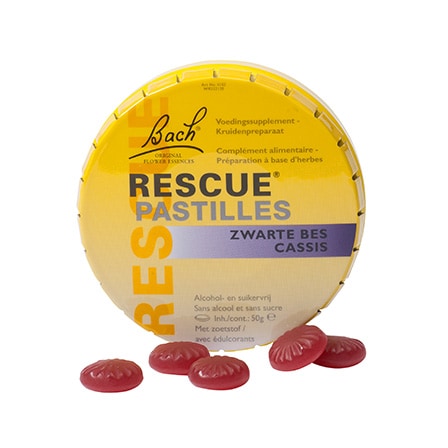 Bach Bloesem Rescue Pastilles Zwarte Bes Bach Bloesem Rescue Pastilles Zwarte Bes