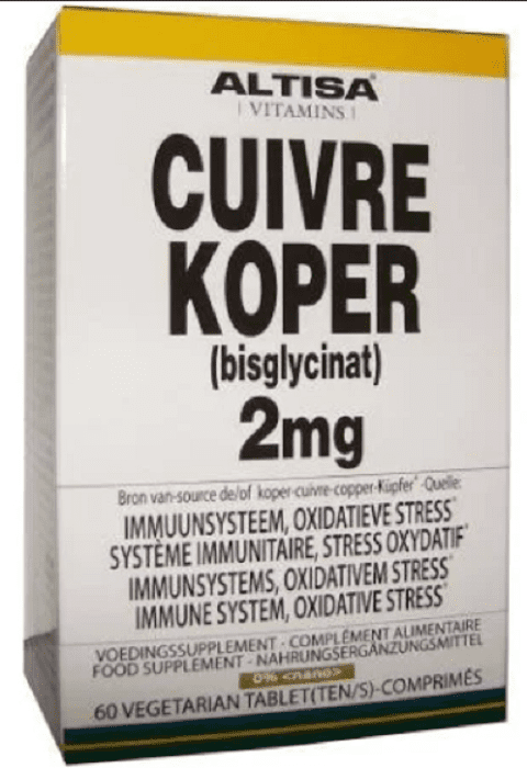 Altisa Koper Bisglycinaat 2 mg Altisa Koper Bisglycinaat 2 mg