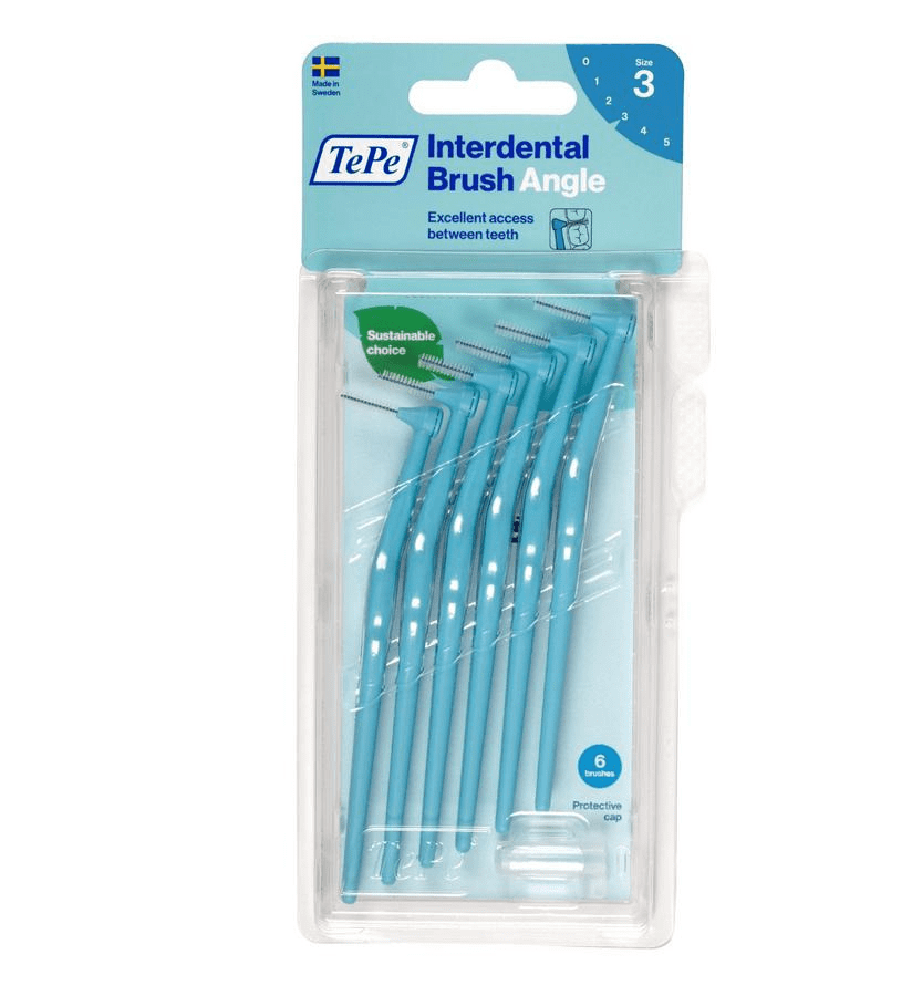 Tepe Angle Interdental Ragers Blue 0,6mm 6 154640 Tepe Angle Interdental Ragers Blue 0,6mm 6 154640