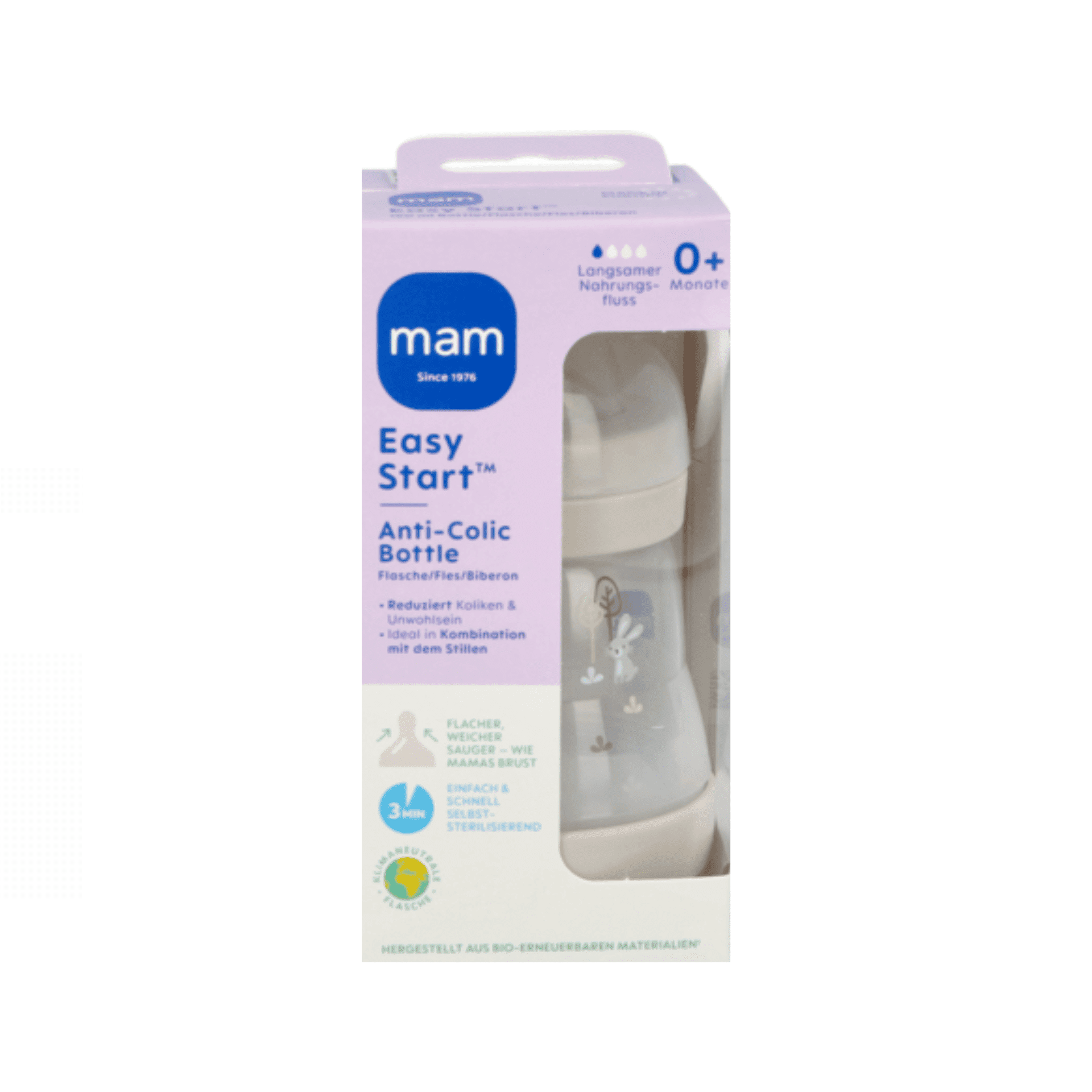Mam Zuigfles Easy Start Anti-Colic Matt 160 ml Mam Zuigfles Easy Start Anti-Colic Matt 160 ml