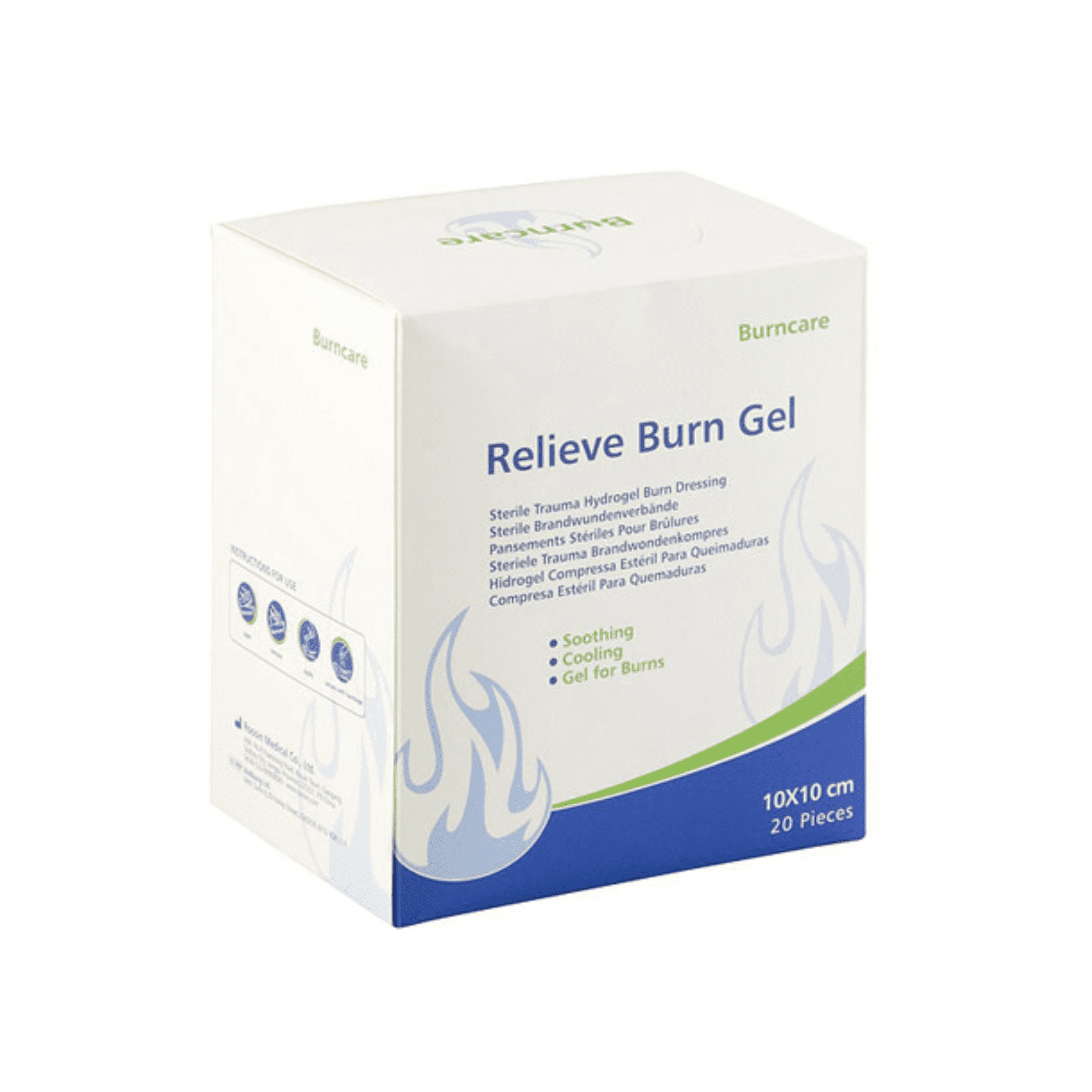 Burncare Compresse Brulures 10x10cm 20 Burncare Compresse Brulures 10x10cm 20