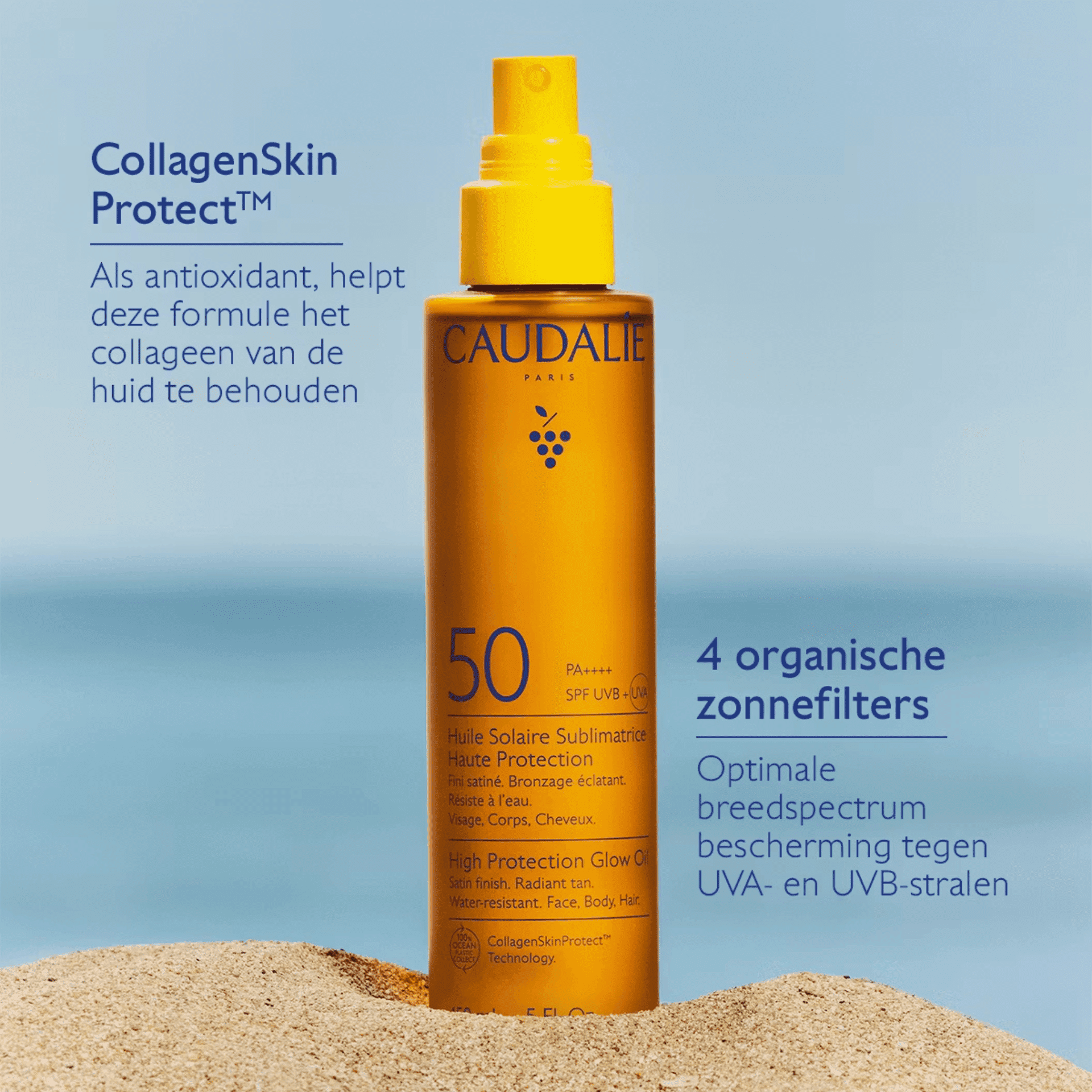 Caudalie Sublimerende Zonneolie Hoge Bescherming SPF 50