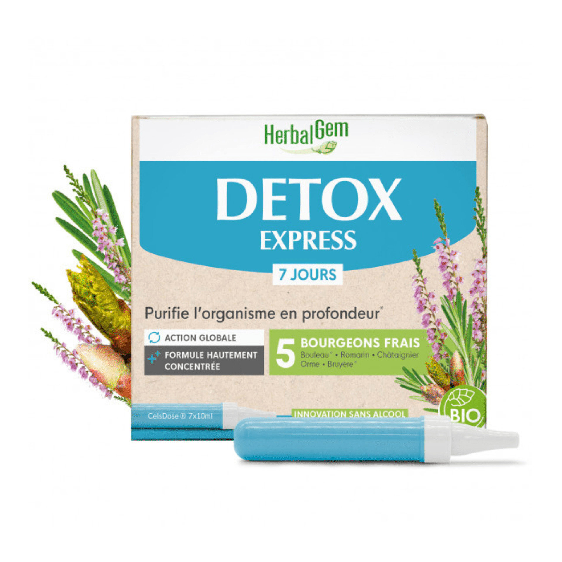 Herbalgem Detox Express Monodose 7x10ml Herbalgem Detox Express Monodose 7x10ml