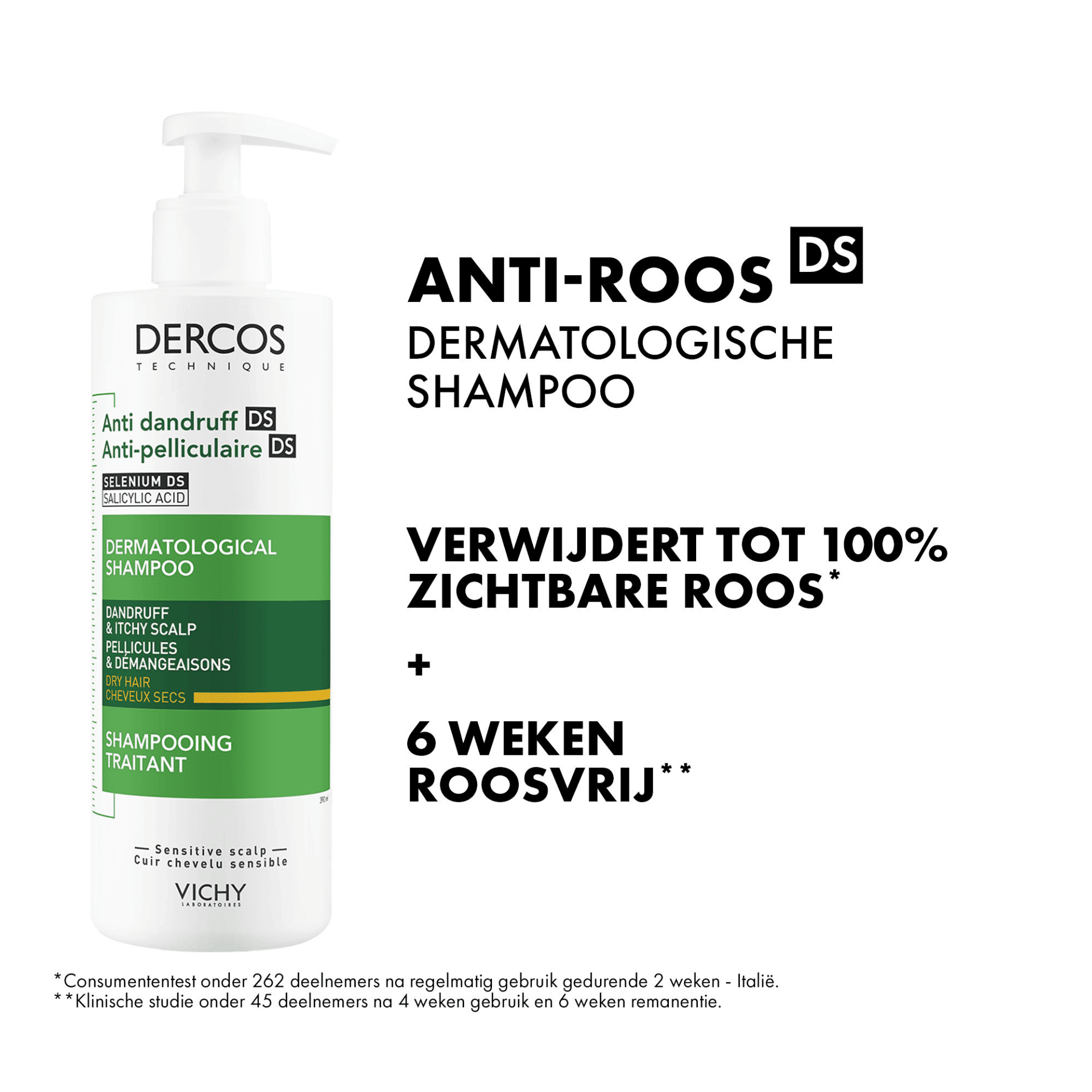 Vichy Dercos Anti-Roos DS Droog Haar Vichy Dercos Anti-Roos DS Droog Haar