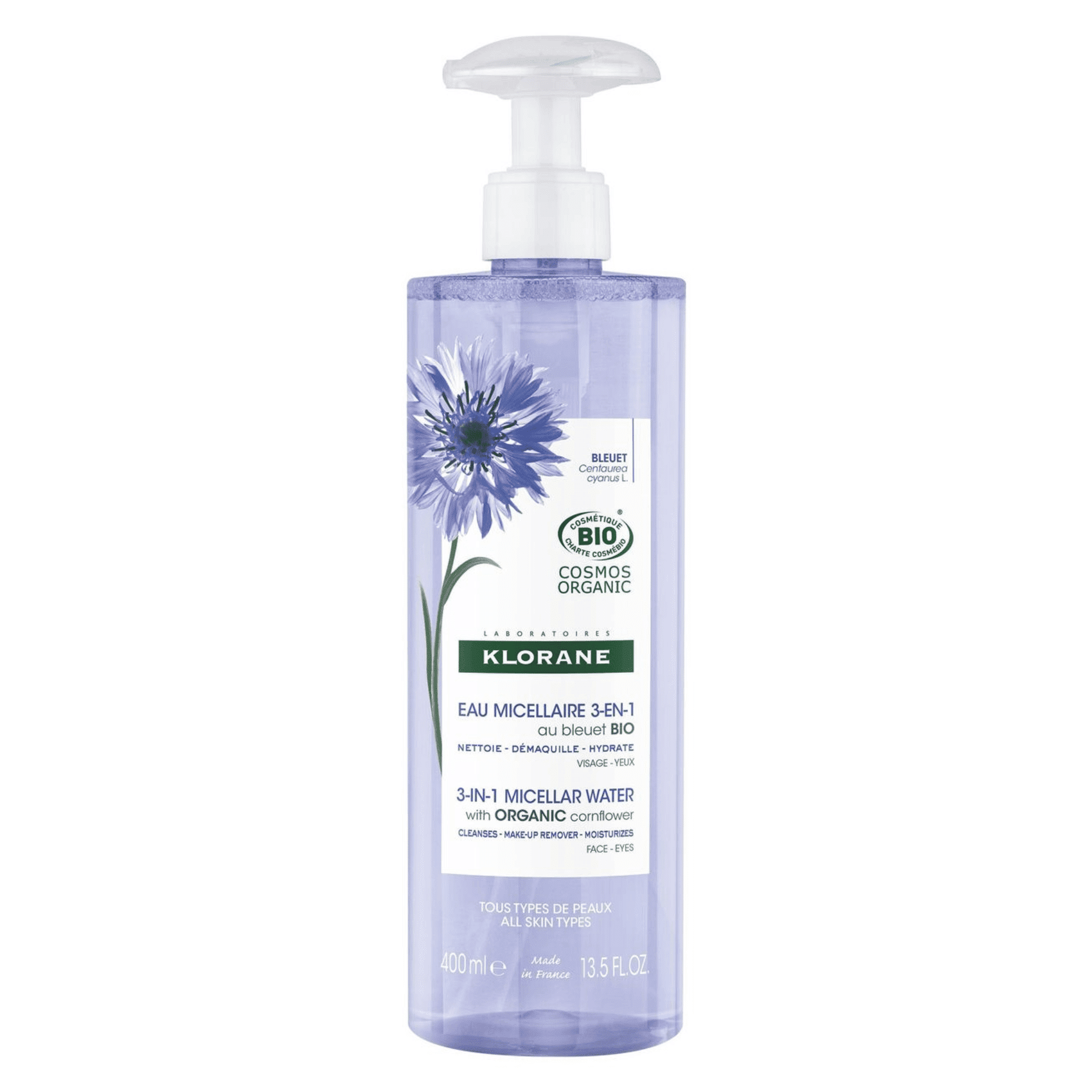 Klorane Bleuet Eau Micellaire 3-en-1