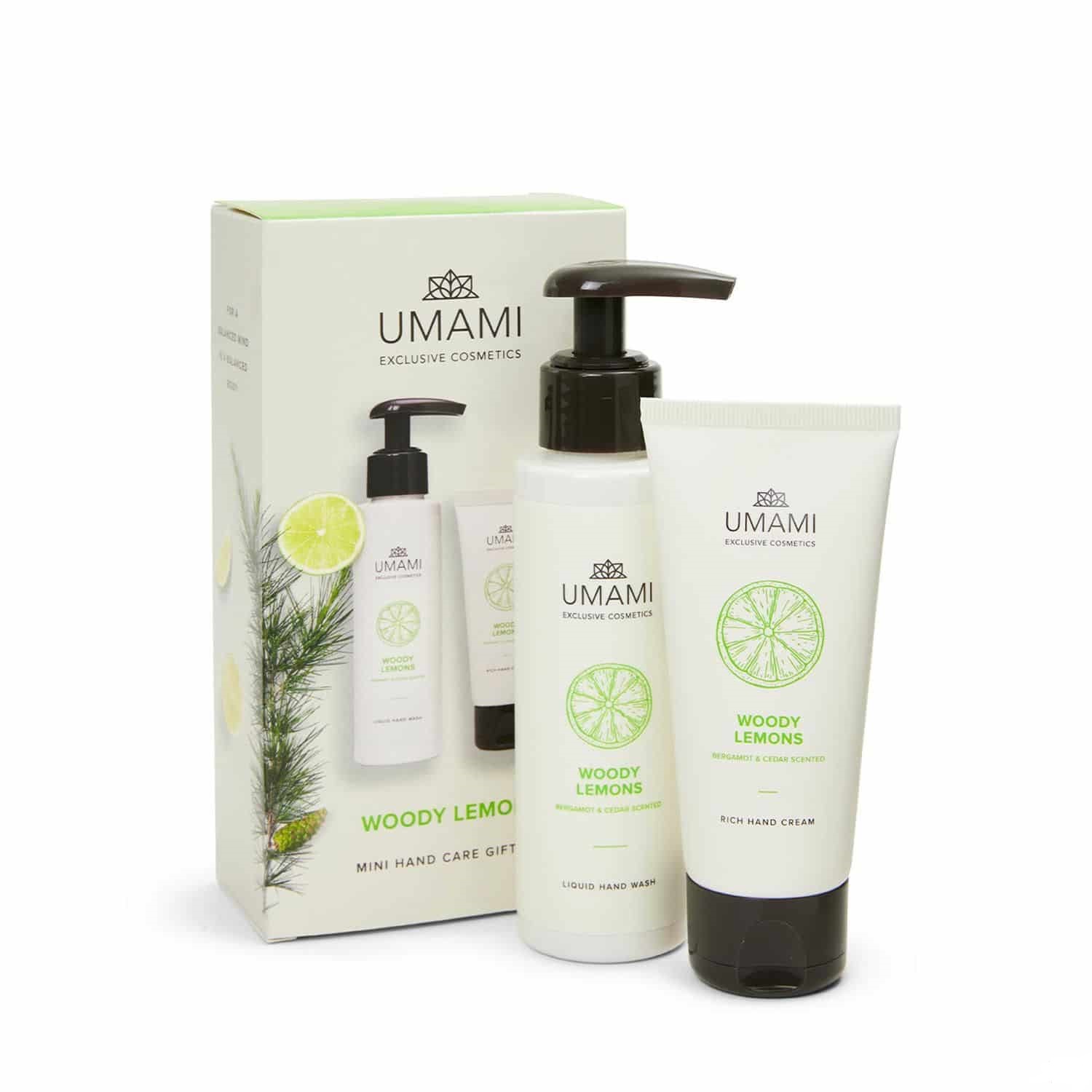 Umami Woody Lemons Mini Hand Care Set Umami Woody Lemons Mini Hand Care Set