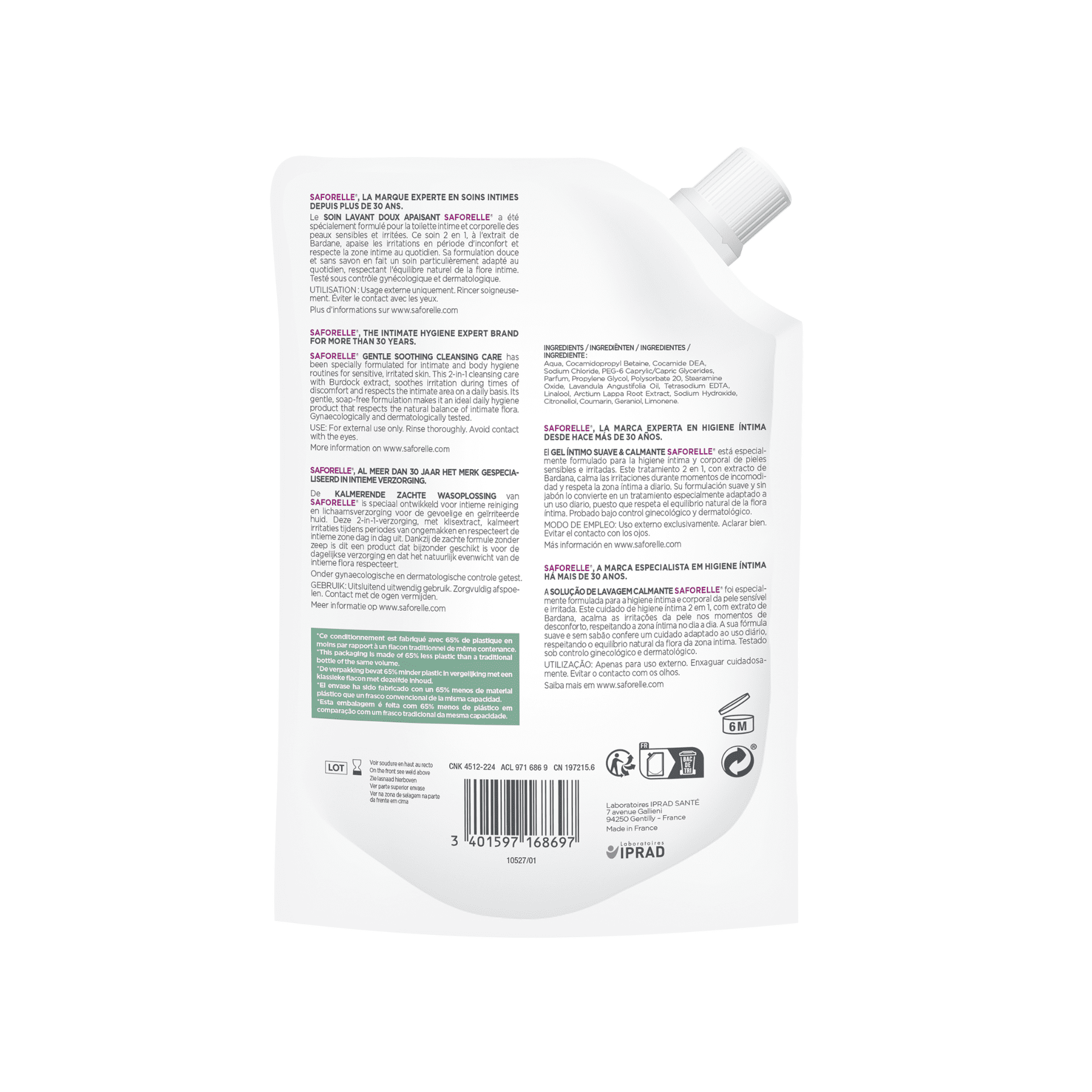 Saforelle Kalmerende Zachte Wasoplossing Saforelle Kalmerende Zachte Wasoplossing