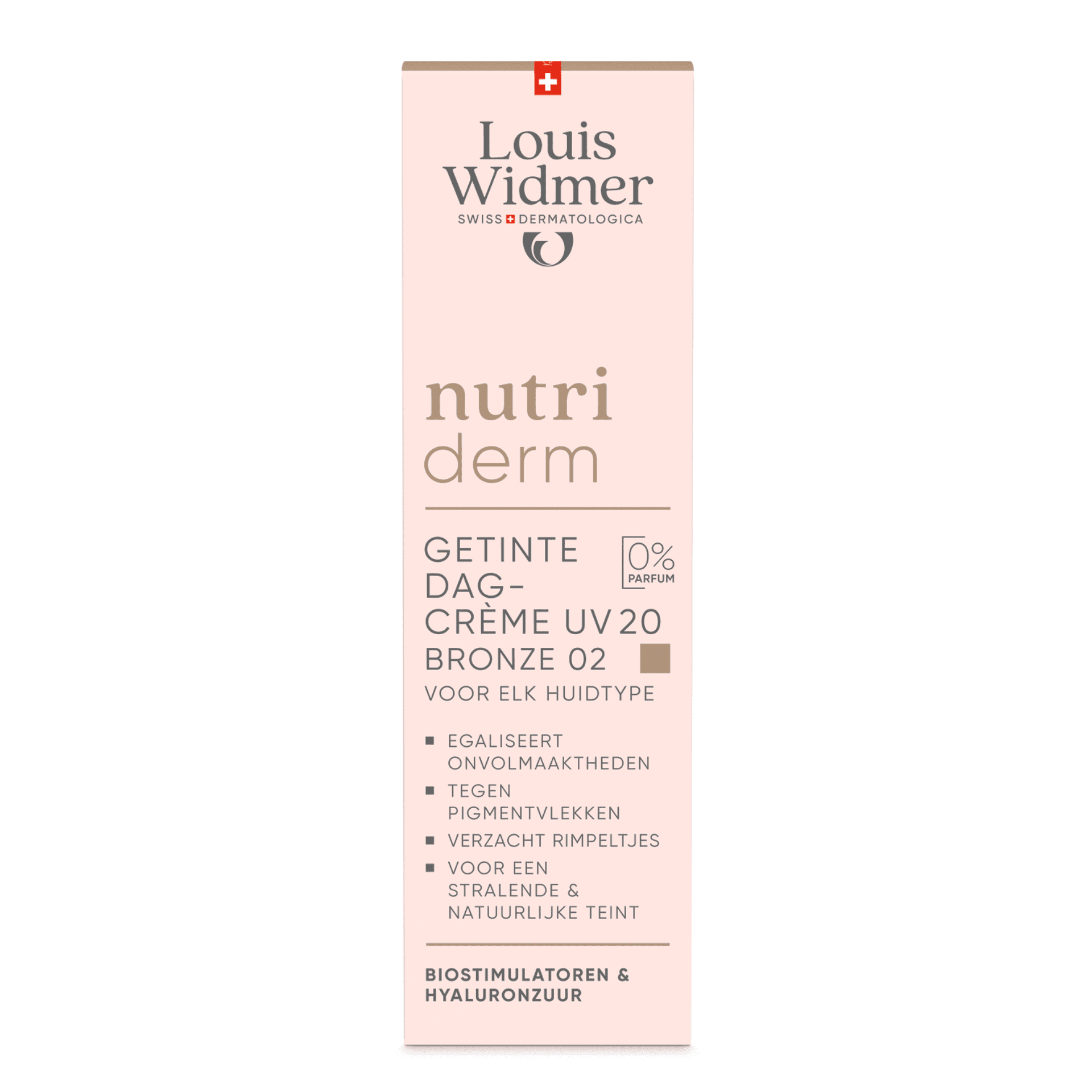 Louis Widmer Nutriderm Getinte Dagcrème UV 20 Bronze 02 Louis Widmer Nutriderm Getinte Dagcrème UV 20 Bronze 02