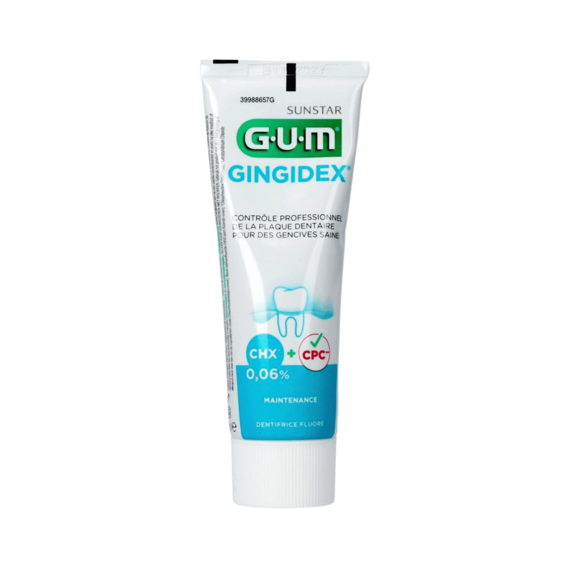Gum Dentifrice Gingidex 0,06% Chlorhexid.75ml Nf