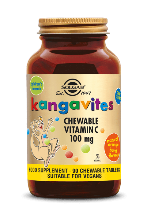Solgar Kangavites Chewable Vitamin C 100 mg