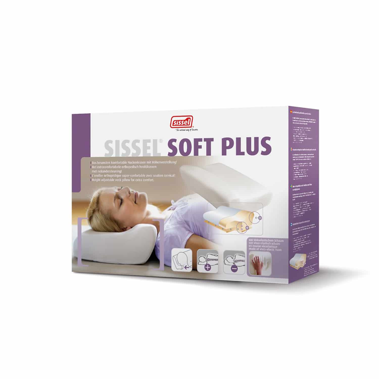 Sissel Soft Plus Hoofdkussen + Overtrek Sissel Soft Plus Hoofdkussen + Overtrek