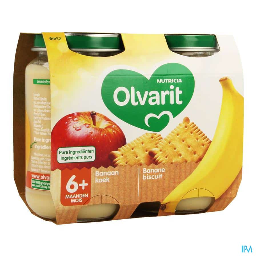 Olvarit Appel-Banaan-Koek 6+ Olvarit Appel-Banaan-Koek 6+