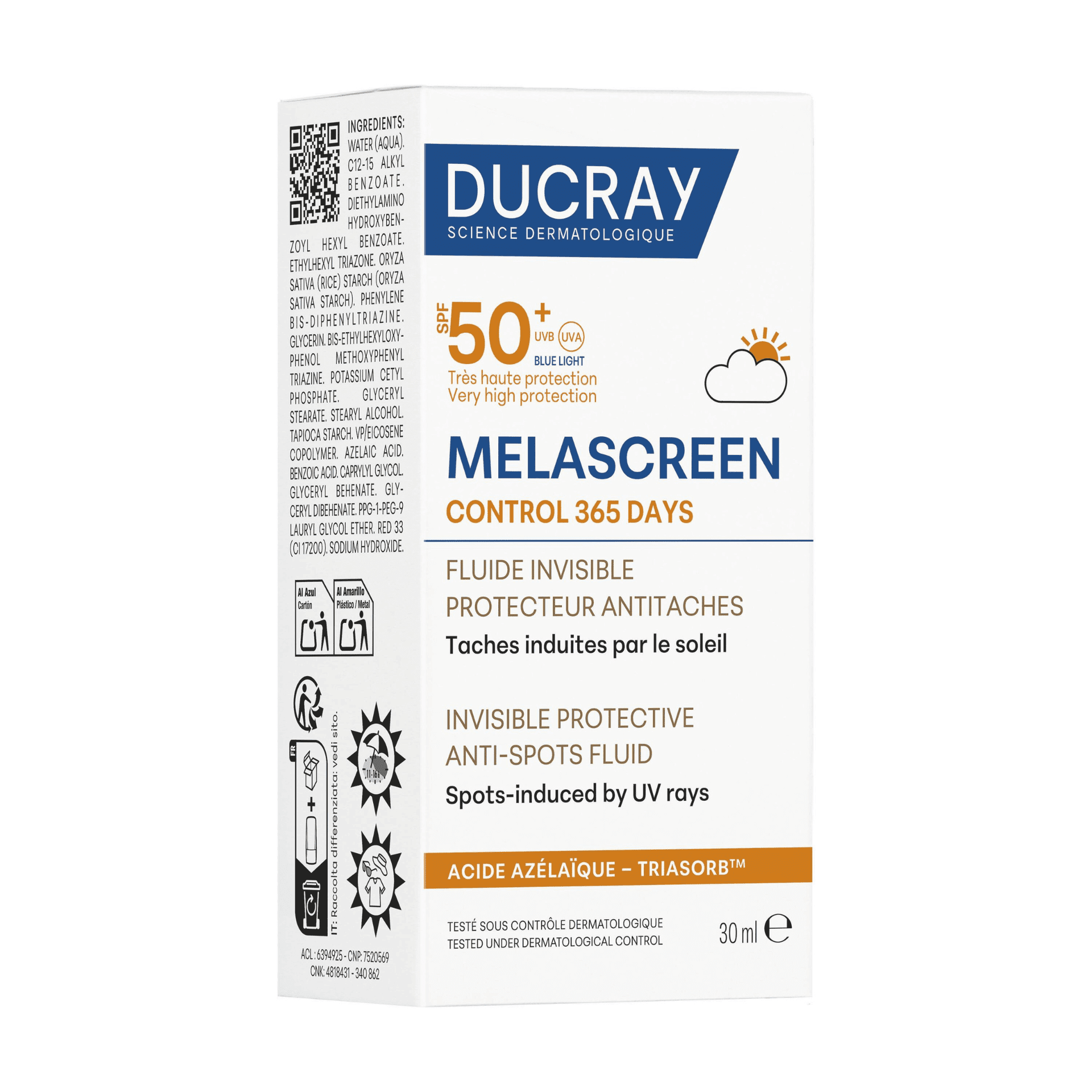 Ducray Melascreen Control 365 Days Onzichtbare Fluid SPF 50+