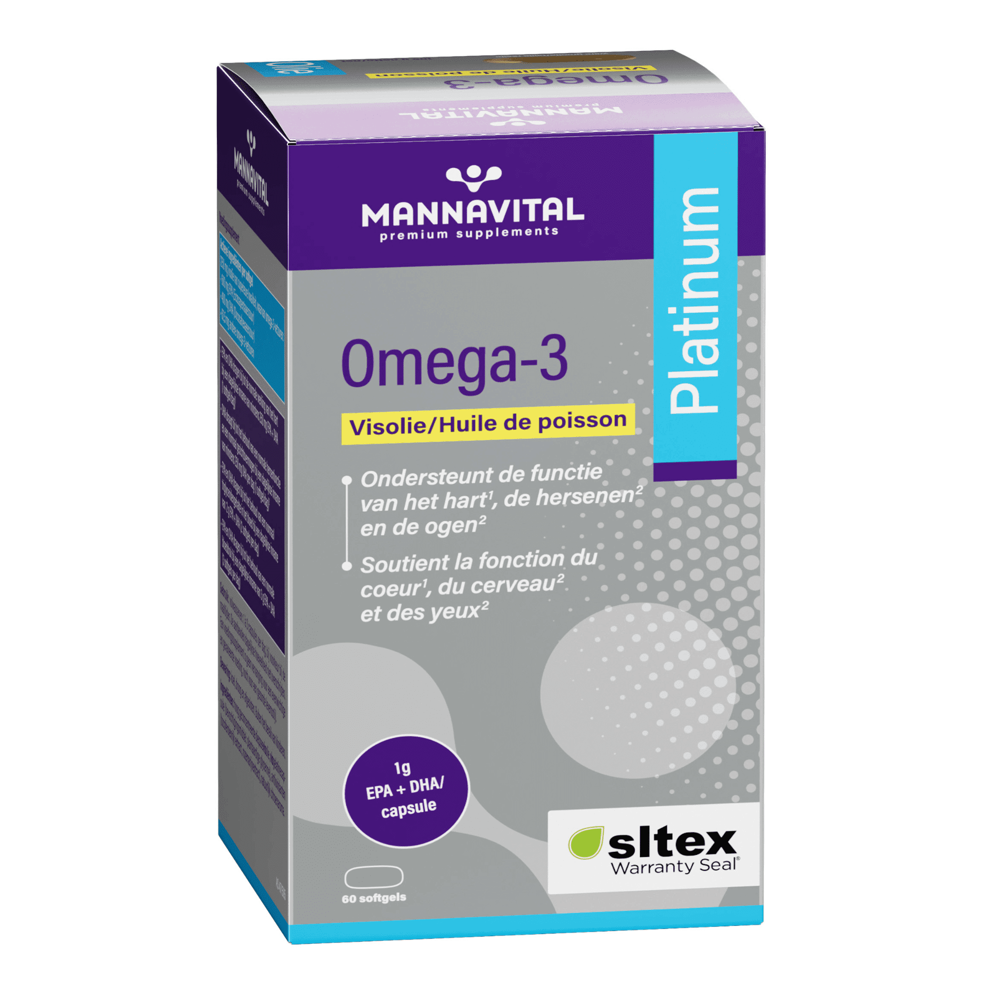 Mannavital Platinum Omega-3 Visolie