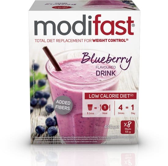 Modifast Lcd Flavoured Drink Blueberry 8x55g
