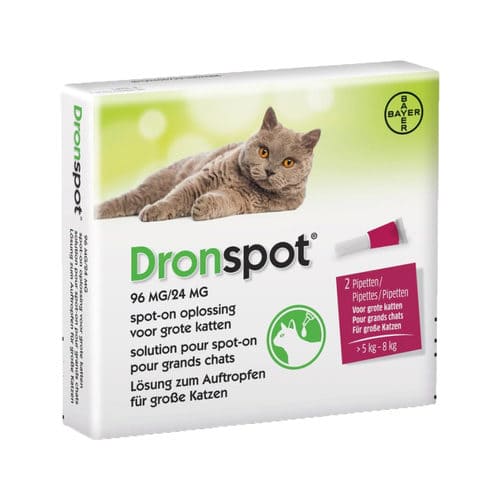 Dronspot 96 mg/24 mg Spot-on Kat >5-8 kg Dronspot 96 mg/24 mg Spot-on Kat >5-8 kg