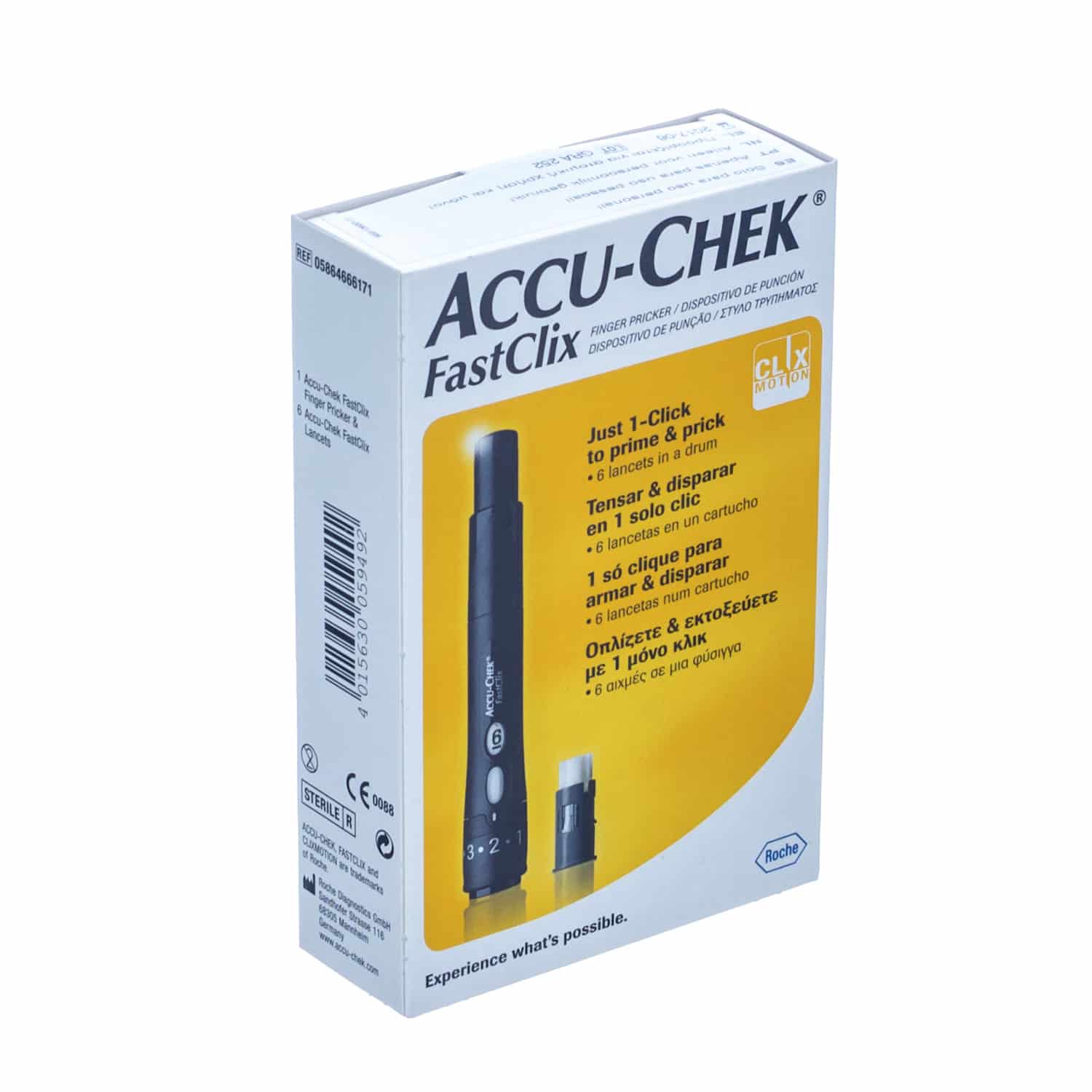 Accu-Chek FastClix Prikker + 6 Lancetten Accu-Chek FastClix Prikker + 6 Lancetten