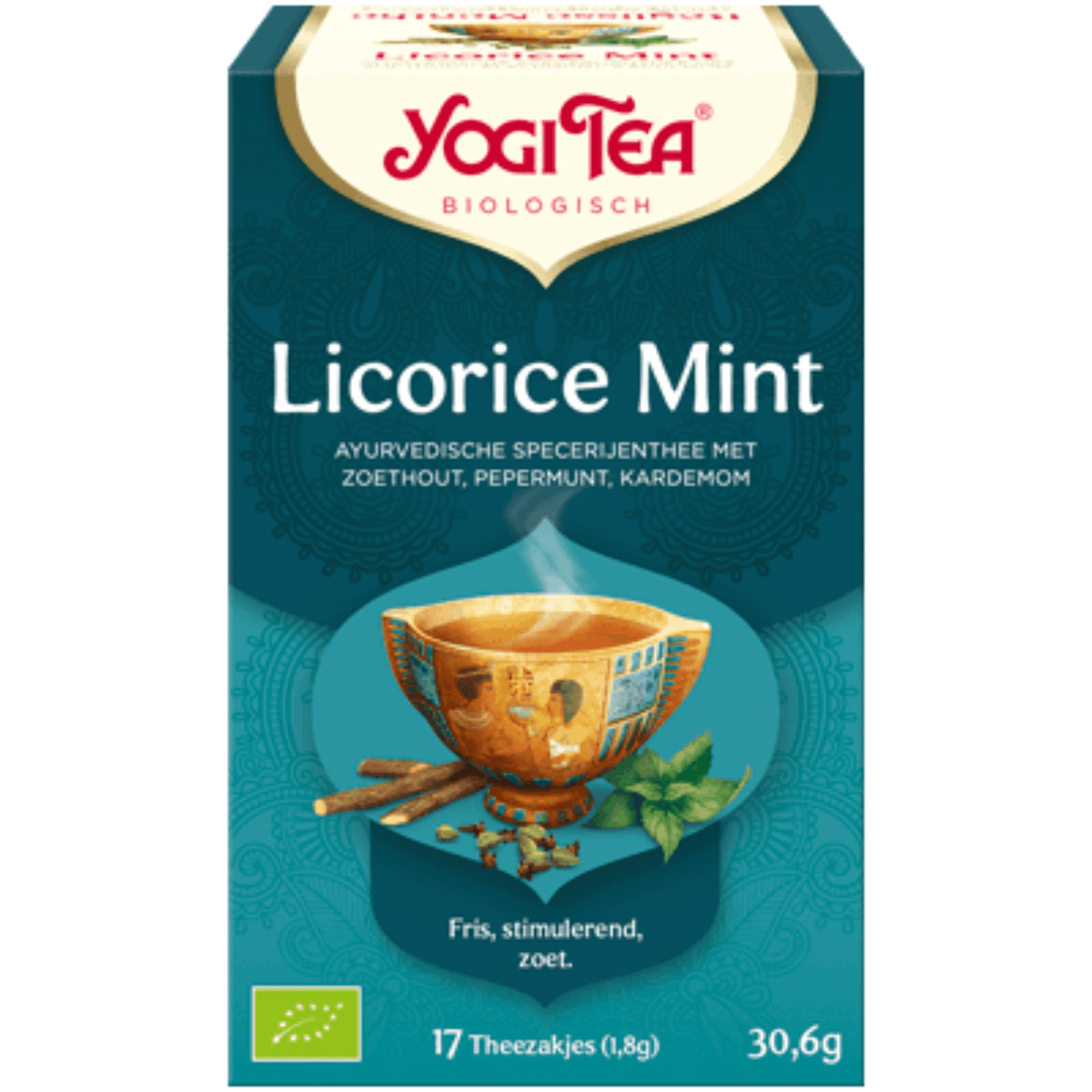 Yogi Tea Licorice Mint Thee 17 zakjes Yogi Tea Licorice Mint Thee 17 zakjes