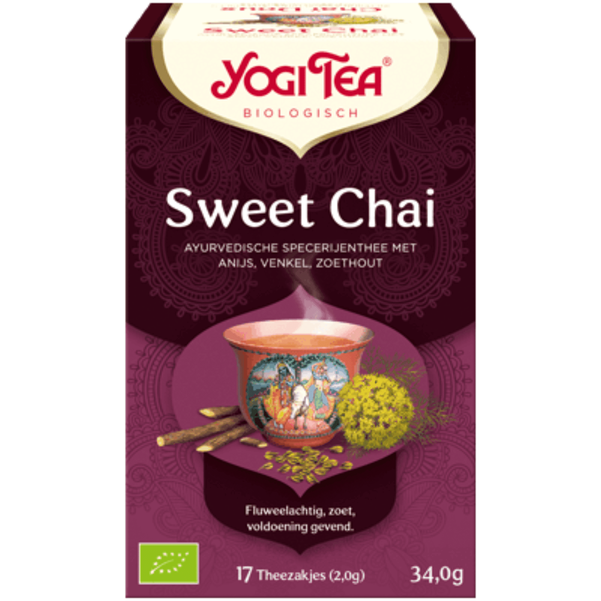 Yogi Tea Sweet Chai Thee 17 zakjes Yogi Tea Sweet Chai Thee 17 zakjes