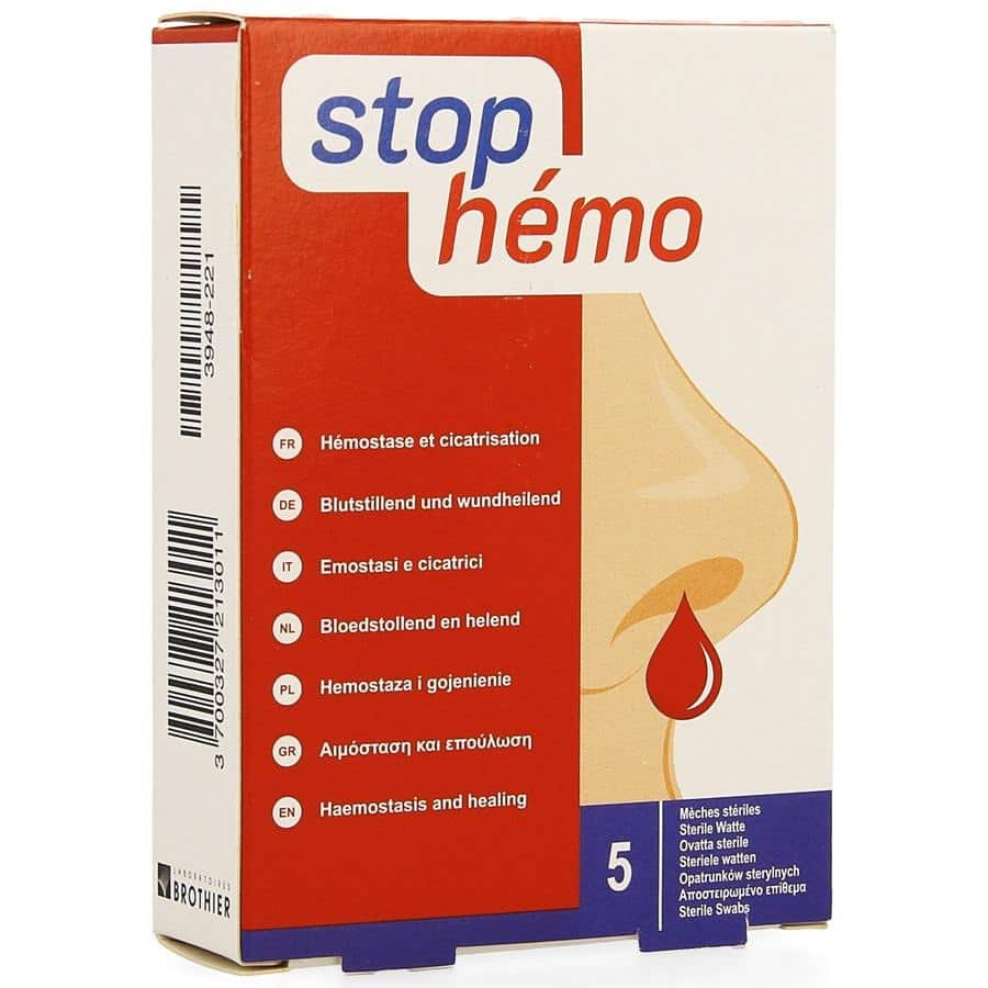Stop Hemo Watten Steriel 5 x 4 cm