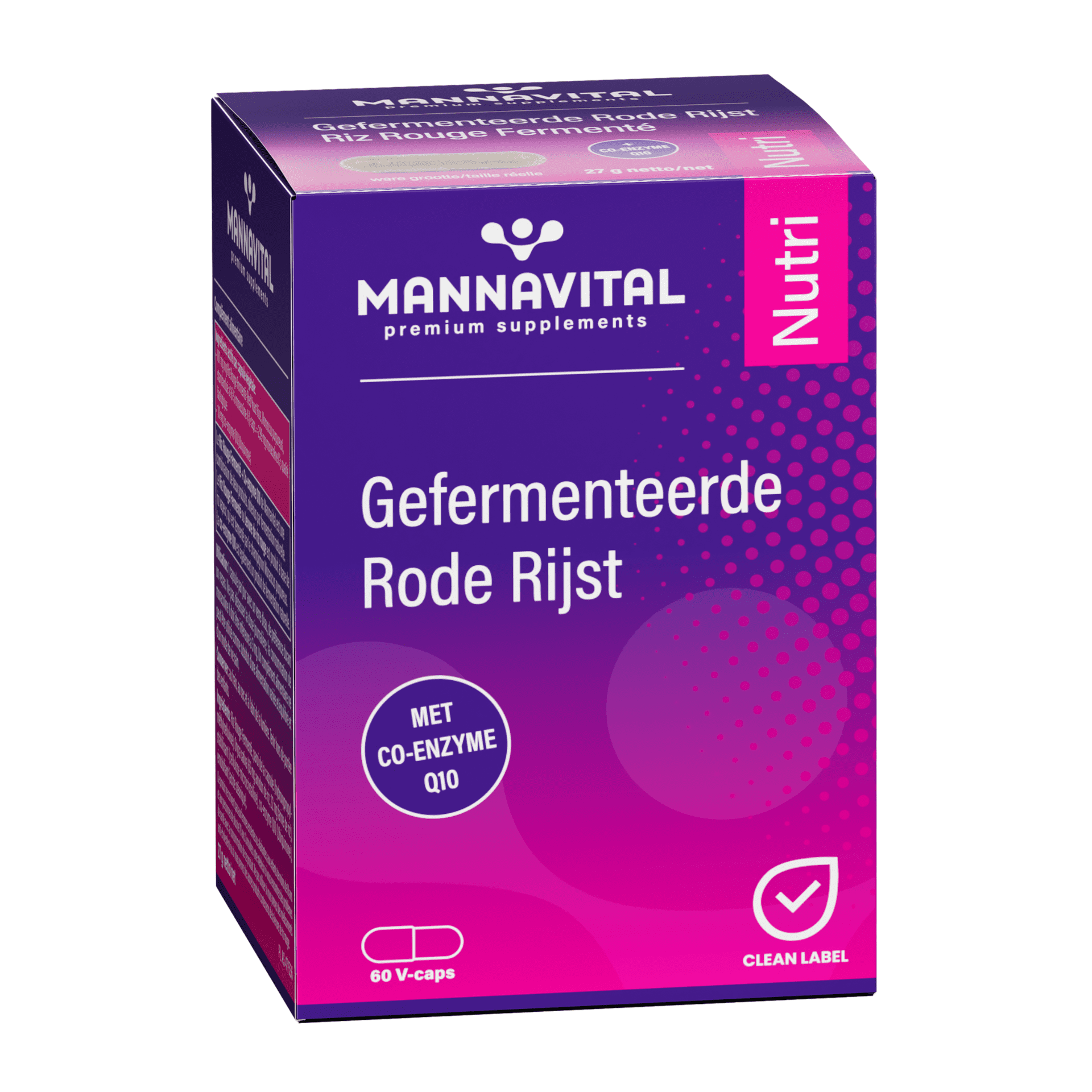 Mannavital Gefermenteerde Rode Rijst 