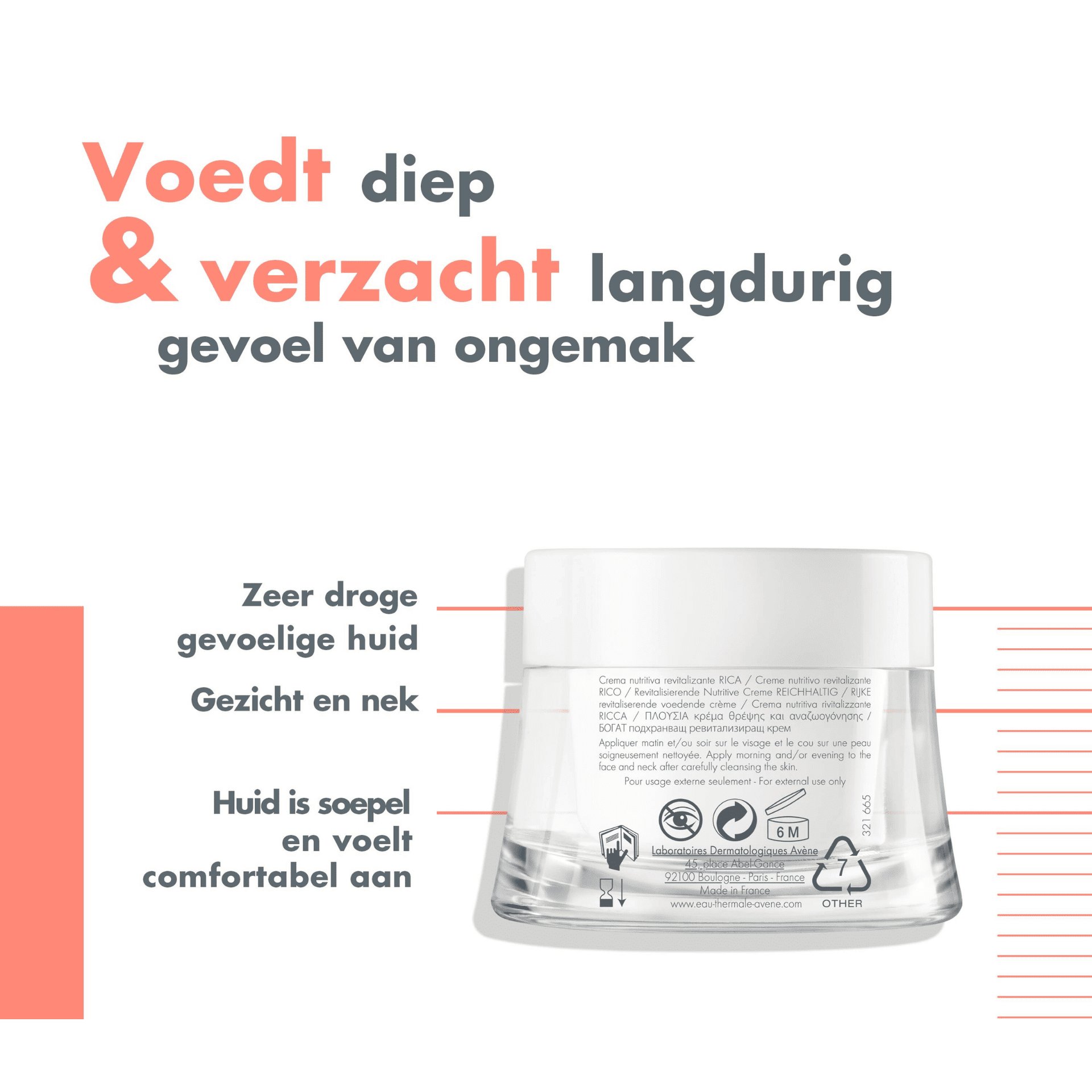 Avène Rijke Revitaliserende Voedende Crème Avène Rijke Revitaliserende Voedende Crème
