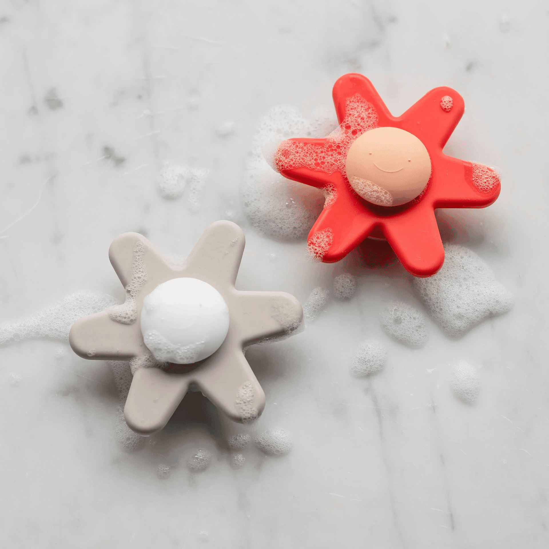 Nattou Siliconen Spinner Bloem Roze