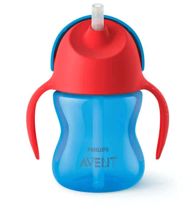 Philips Avent Drinkbeker Rietje Blauw 200 ml 9+ Philips Avent Drinkbeker Rietje Blauw 200 ml 9+