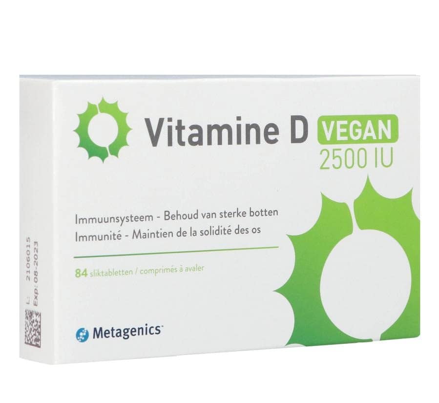 Vitamine D 2500iu Vegan Metagenics Comp 84