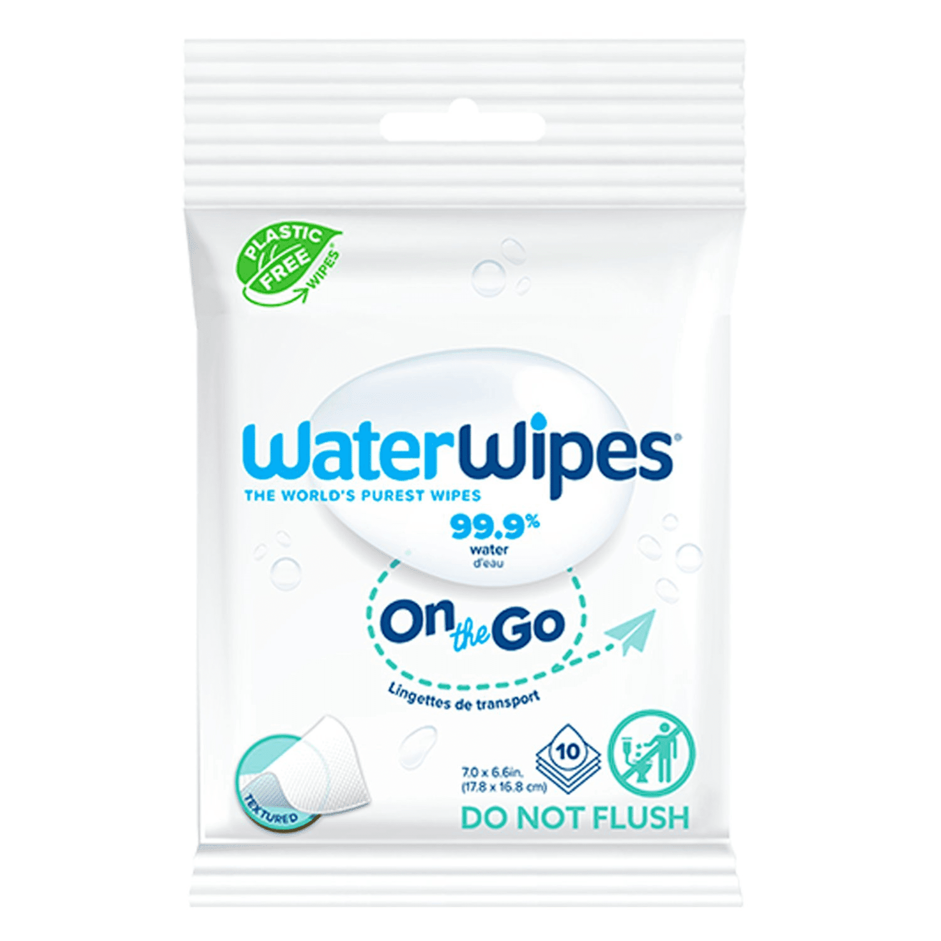 Waterwipes On The Go Lingettes 10