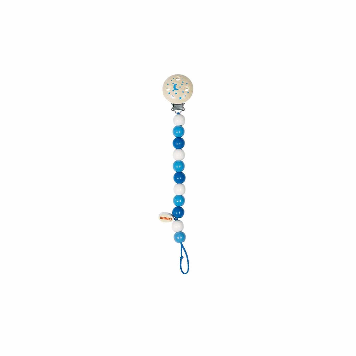 Heimess Fopspeenketting Hout Blauw Heimess Fopspeenketting Hout Blauw