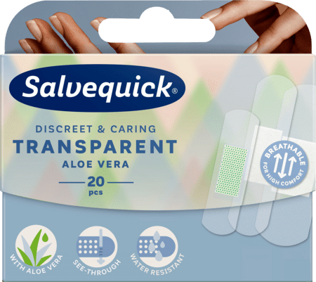 Salvequick Transparent Pansement Aloe Vera 20