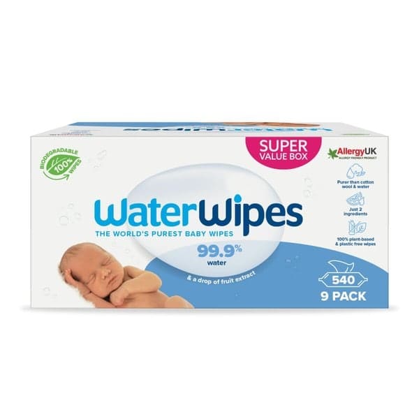 Waterwipes Biologisch Afbreekbare Doekjes 540 Waterwipes Biologisch Afbreekbare Doekjes 540