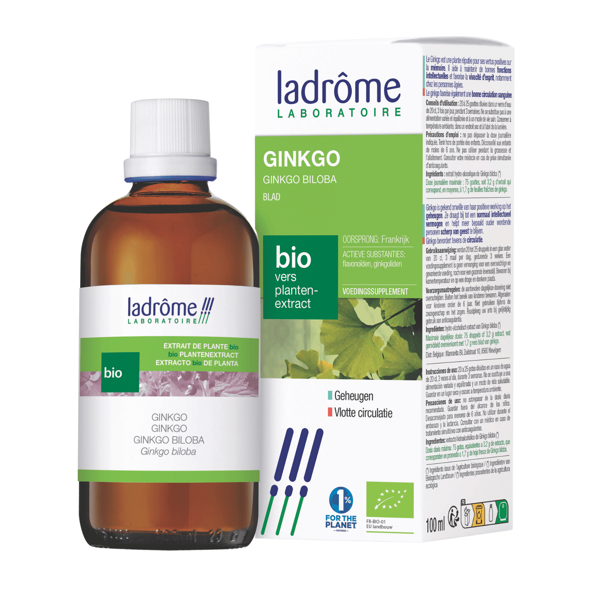 Ladrôme Bio Plantenextract Ginkgo