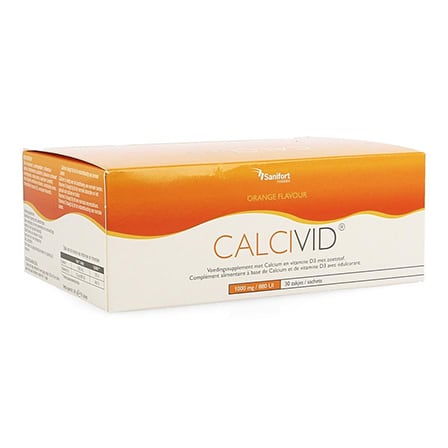 Calcivid 1000 mg/880 UI Sinaasappel
