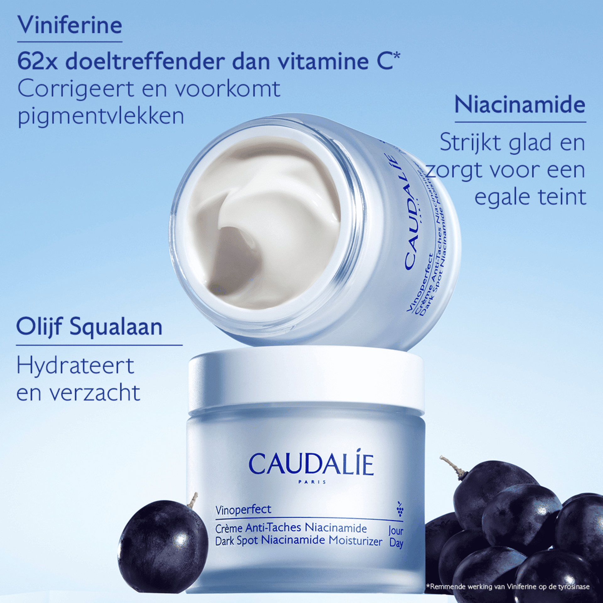 Caudalie Vinoperfect Dagcrème met Niacinamide tegen Pigmentvlekken