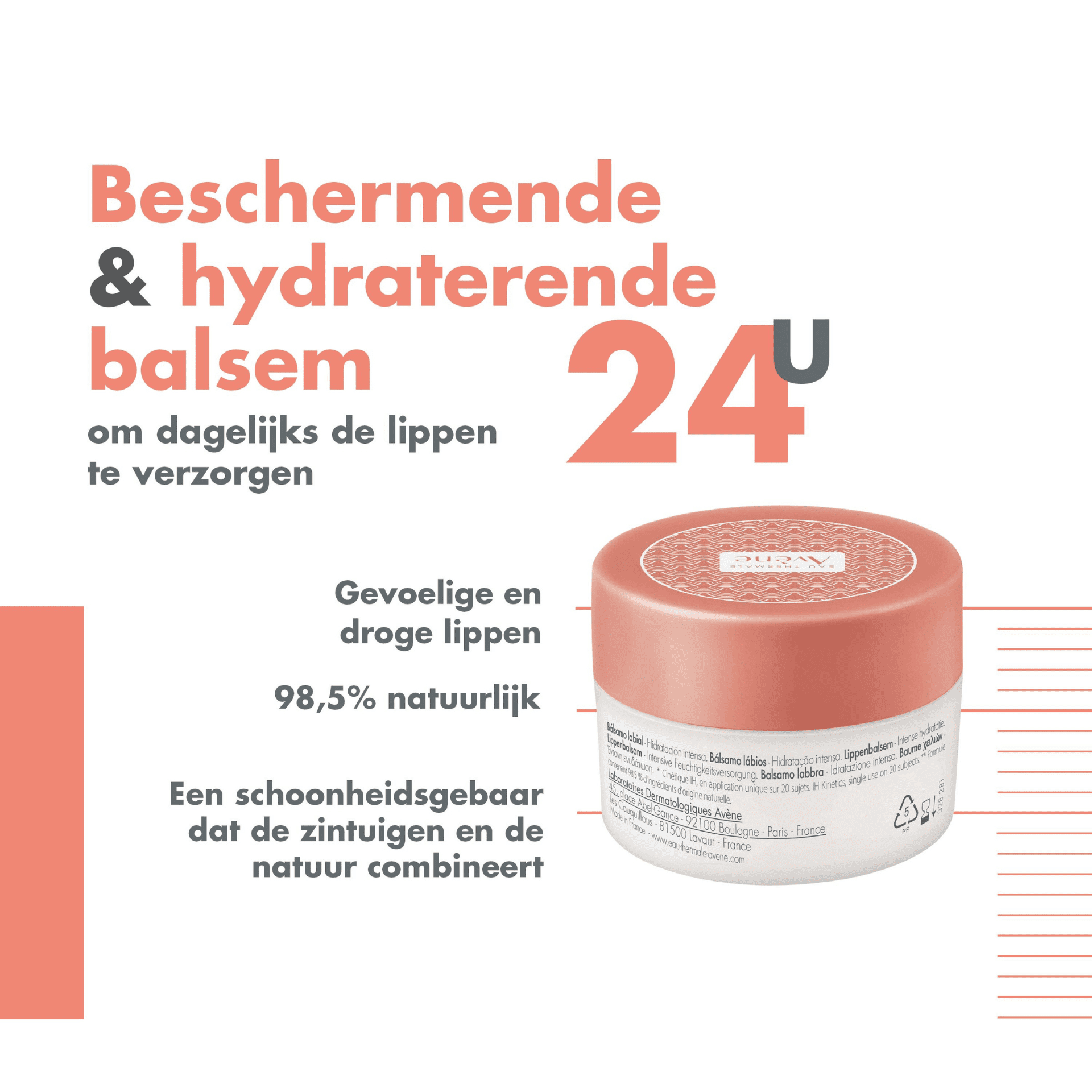 Avene Lippenbalsem Intense Hydratatie 24u 10ml Avene Lippenbalsem Intense Hydratatie 24u 10ml