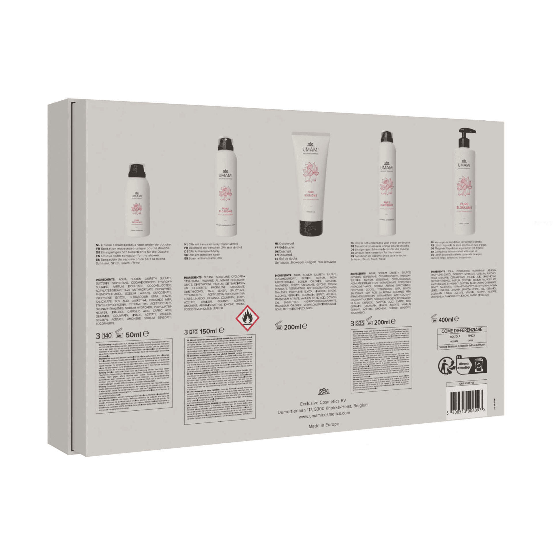 Umami Pure Blossoms Geschenkset Douche Groot Umami Pure Blossoms Geschenkset Douche Groot