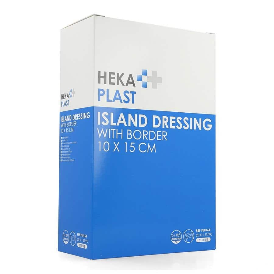 Heka Plast Border Eilandpleister Steriel 10 x 15 cm Heka Plast Border Eilandpleister Steriel 10 x 15 cm