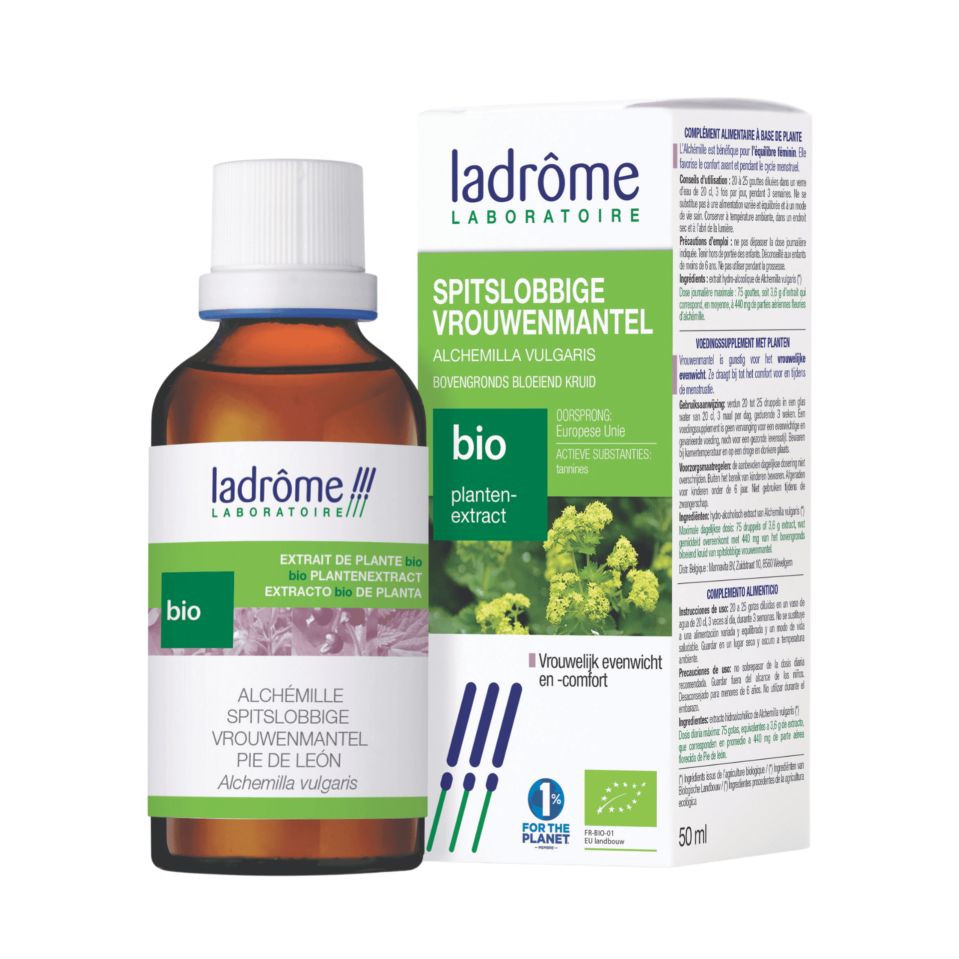 Ladrôme Bio Plantenextract Spitslobbige Vrouwenmantel Ladrôme Bio Plantenextract Spitslobbige Vrouwenmantel