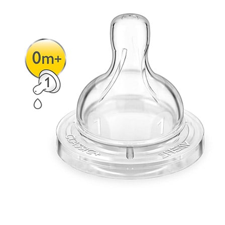 Avent Classic Zuigspeen 0+ 1 Gaatje Avent Classic Zuigspeen 0+ 1 Gaatje