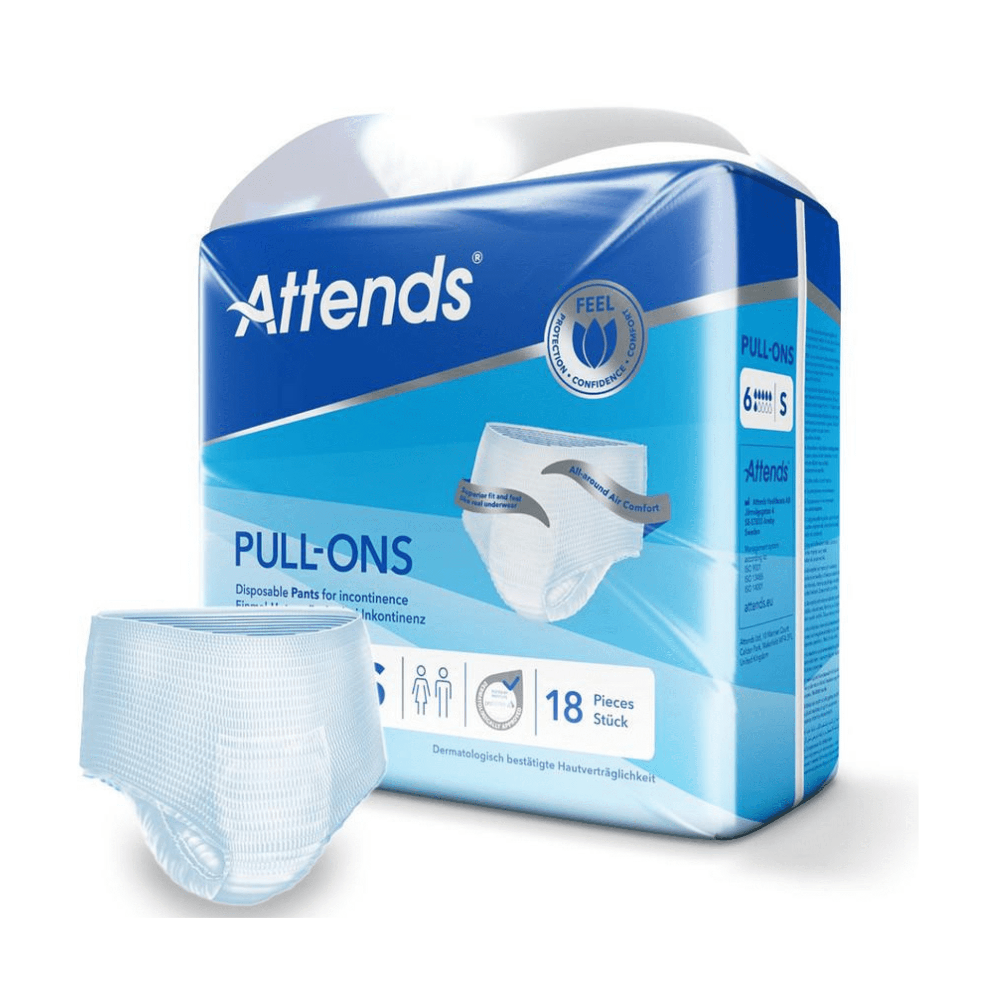 Attends Pull-ons 6s 1x18 Attends Pull-ons 6s 1x18