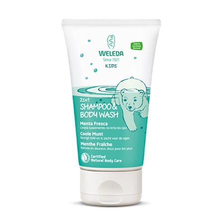 Weleda Kids 2-in-1 Shampoo & Body Wash Coole Munt Weleda Kids 2-in-1 Shampoo & Body Wash Coole Munt