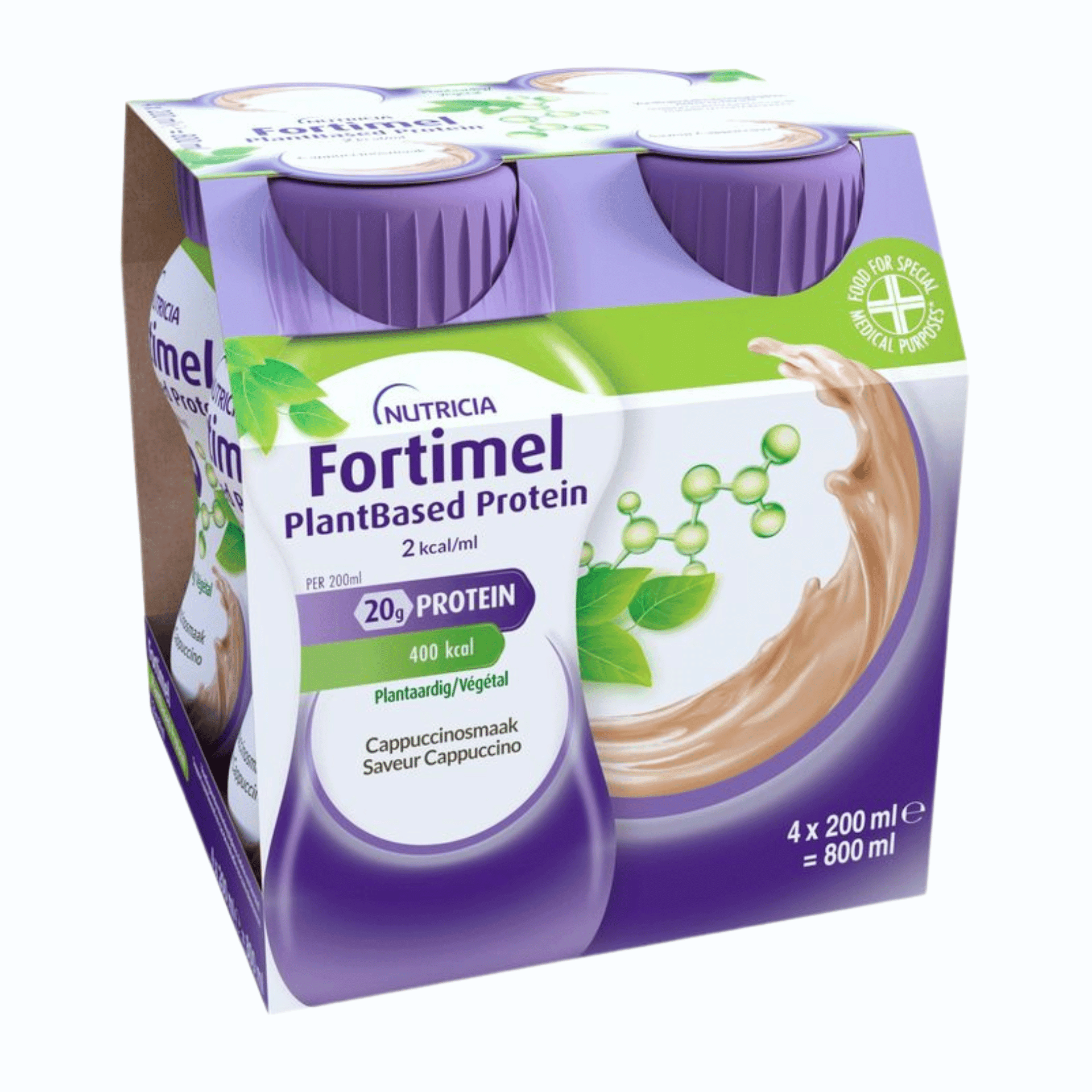Fortimel Plantbased Protein Cappuccino 4x200ml