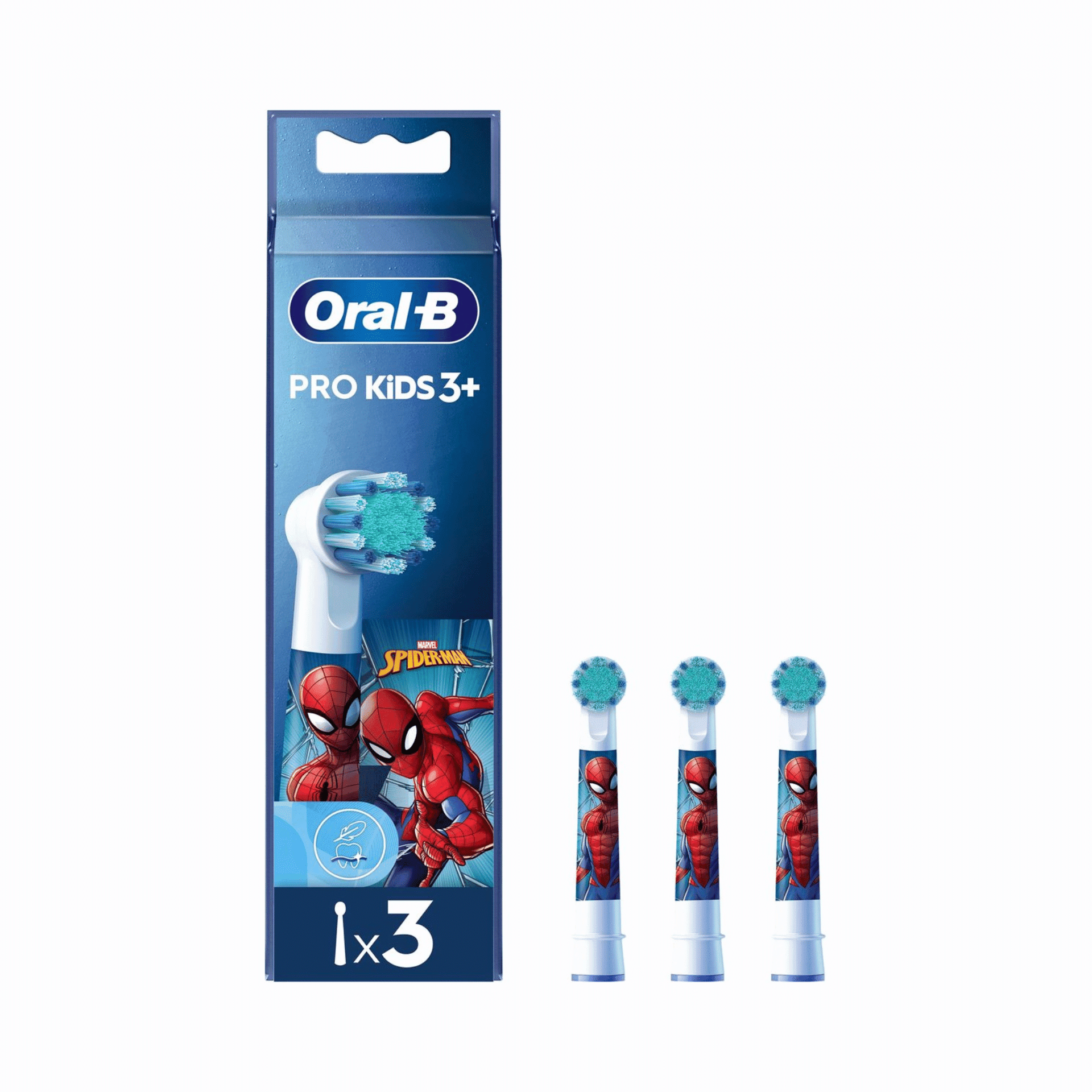 Oral-B Pro Kids 3+ Spiderman Opzetborstels Oral-B Pro Kids 3+ Spiderman Opzetborstels