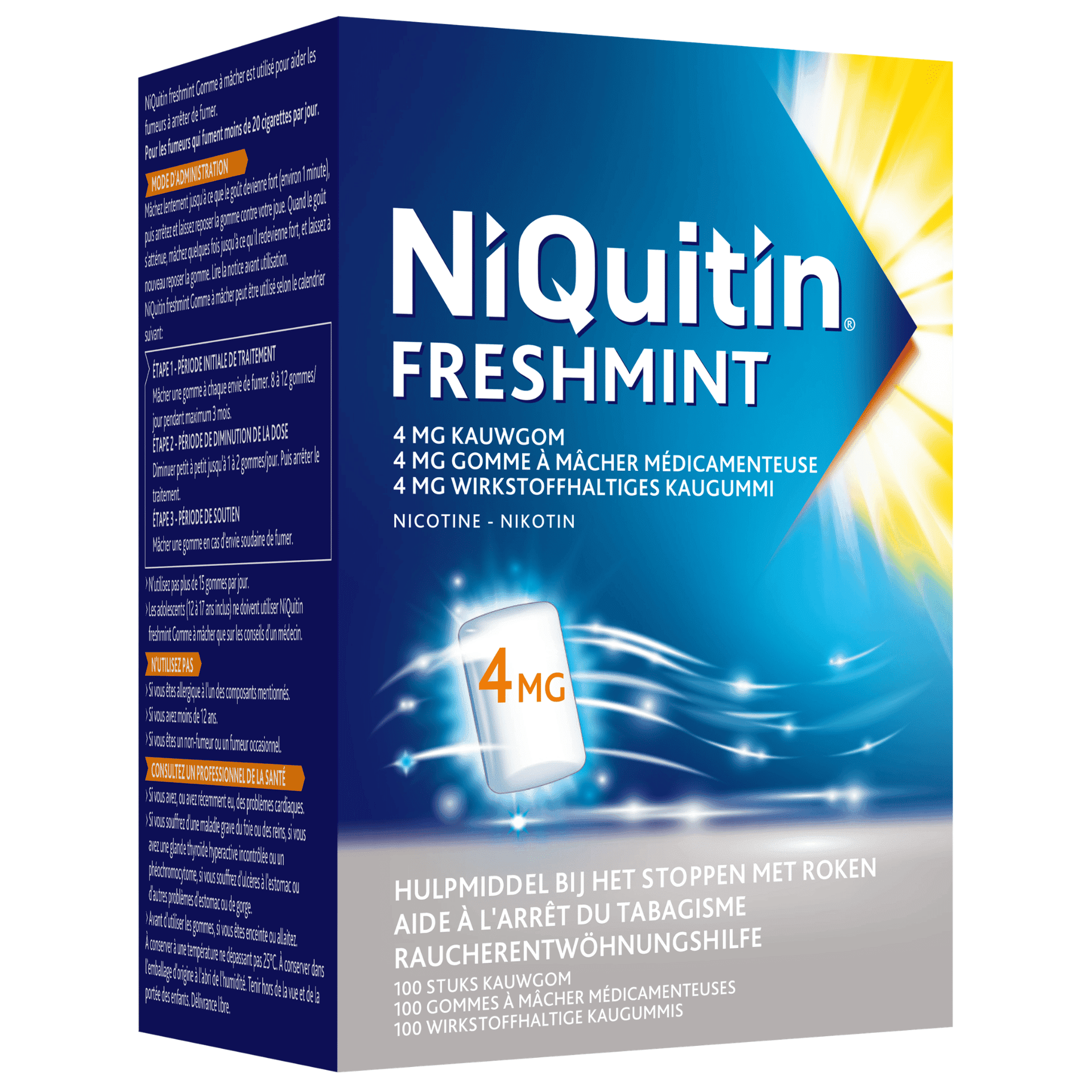 NiQuitin Freshmint 4 mg Kauwgom NiQuitin Freshmint 4 mg Kauwgom
