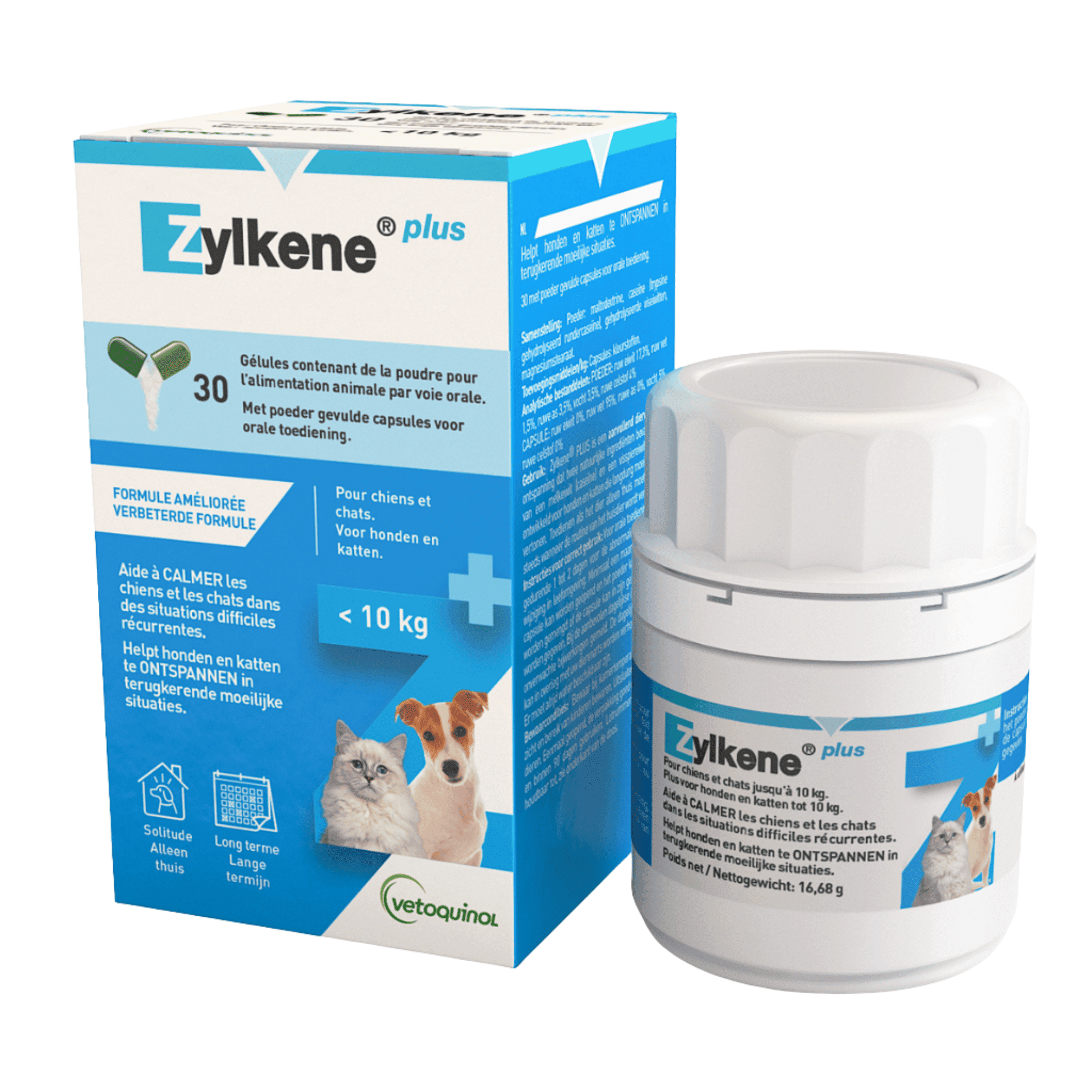 Zylkene Plus Katten en Honden < 10 kg Zylkene Plus Katten en Honden < 10 kg